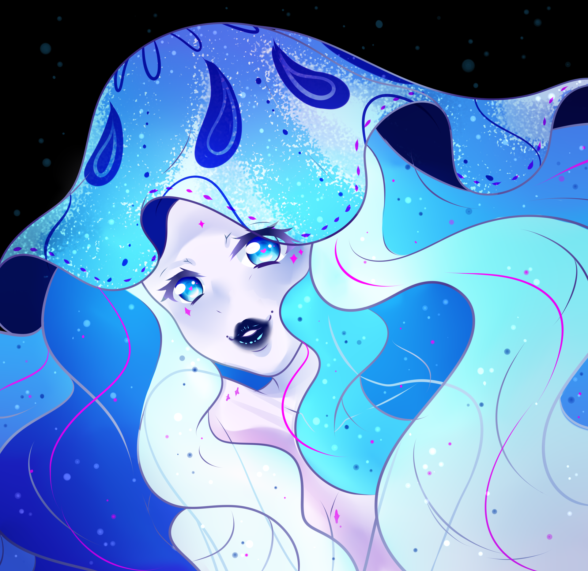 A Draw This In Your Style/DTIYS of artist and designer Onicakeco's jellyfish character.