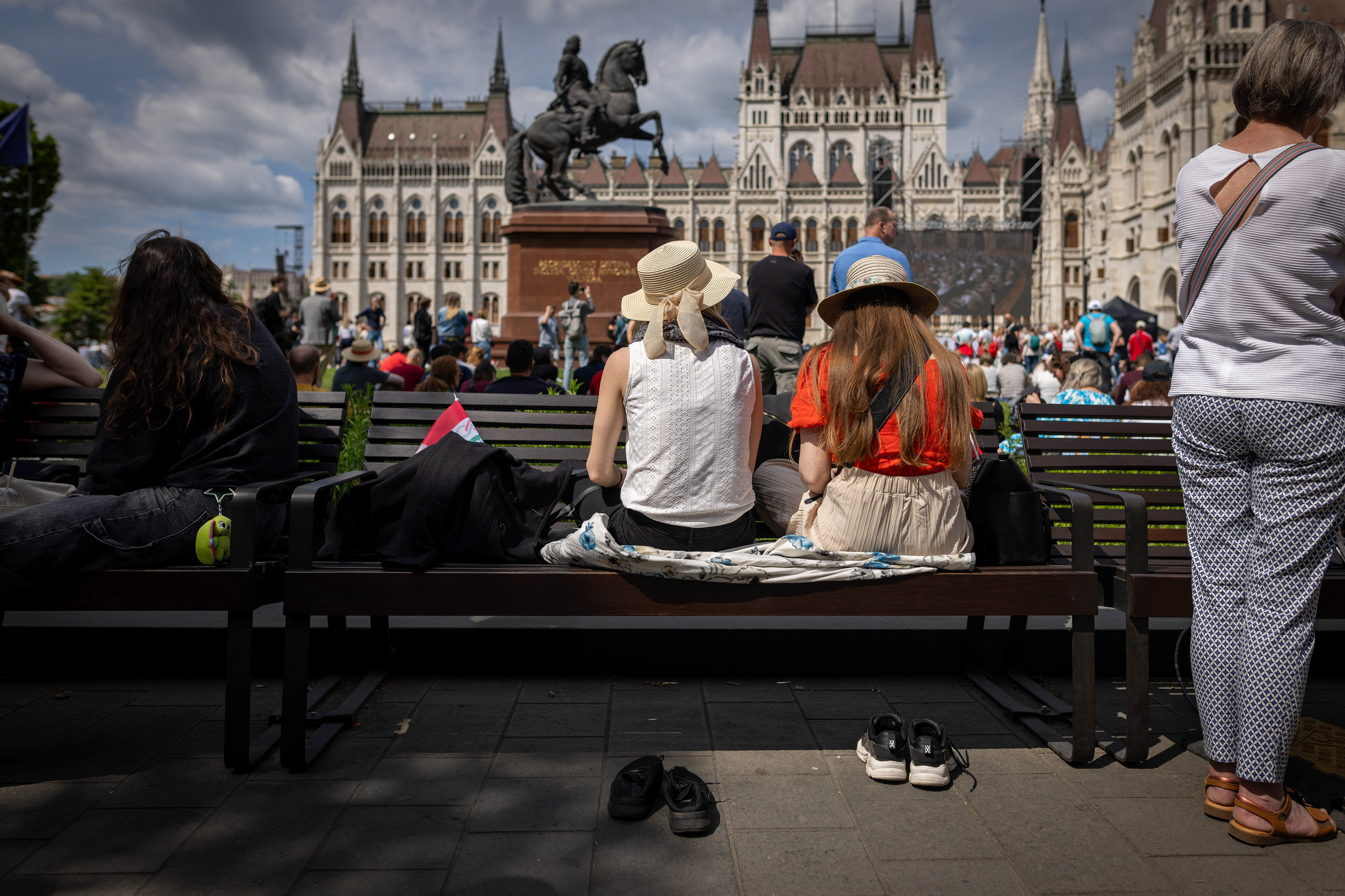 Guests wait for the inauguration ceremony of Hungarian Prime Minister Peter Magyar in Budapest. Photo © Marek Ladzinski