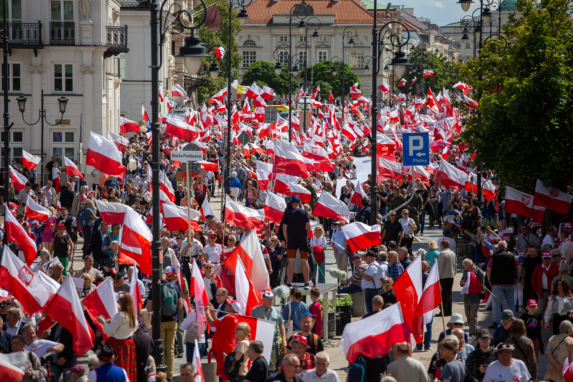 March in Support of the Newly Elected President of the Republic of Poland, Dr. Karol Nawrocki. Photo © Marek Ladzinski / FORUM