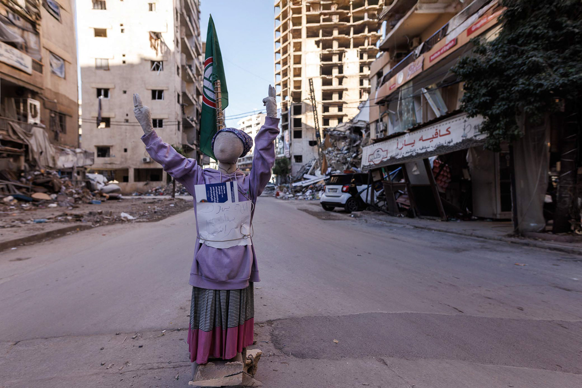 Destruction in Beirut’s southern district following the October airstrikes. Photo © Marek Ladziński / FORUM