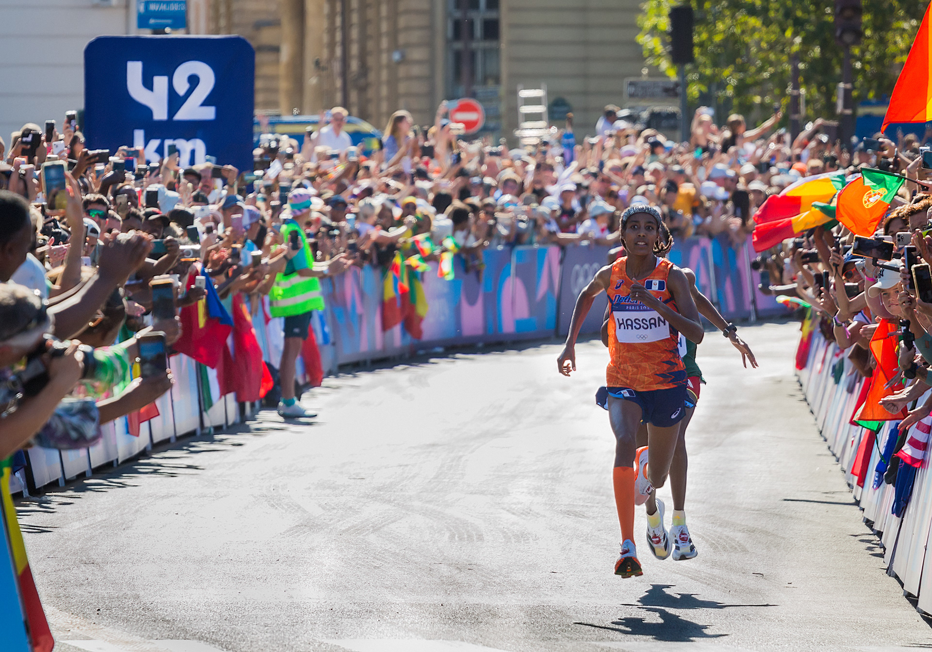 Sifan Hassan’s historic triple medal at Paris Olympics: gold marathon, bronze 5k & 10k. Photo © Marek Ladzinski / FORUM