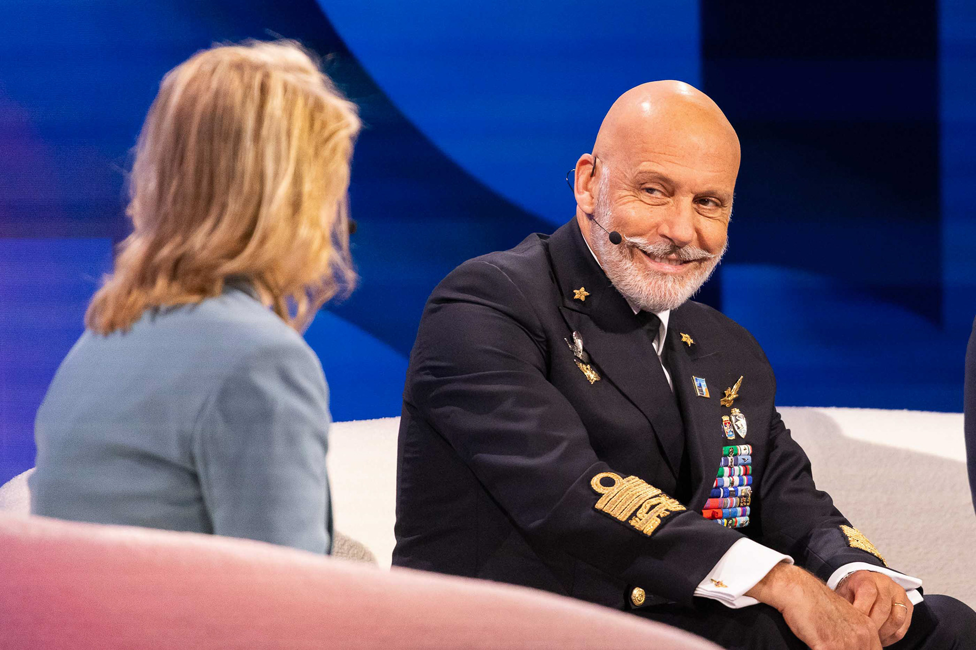 NATO Public Forum, 2025 summit in The Hague. Admiral Giuseppe Cavo Dragone during panel on Alliance defense. Photo © Marek Ladzinski / FORUM