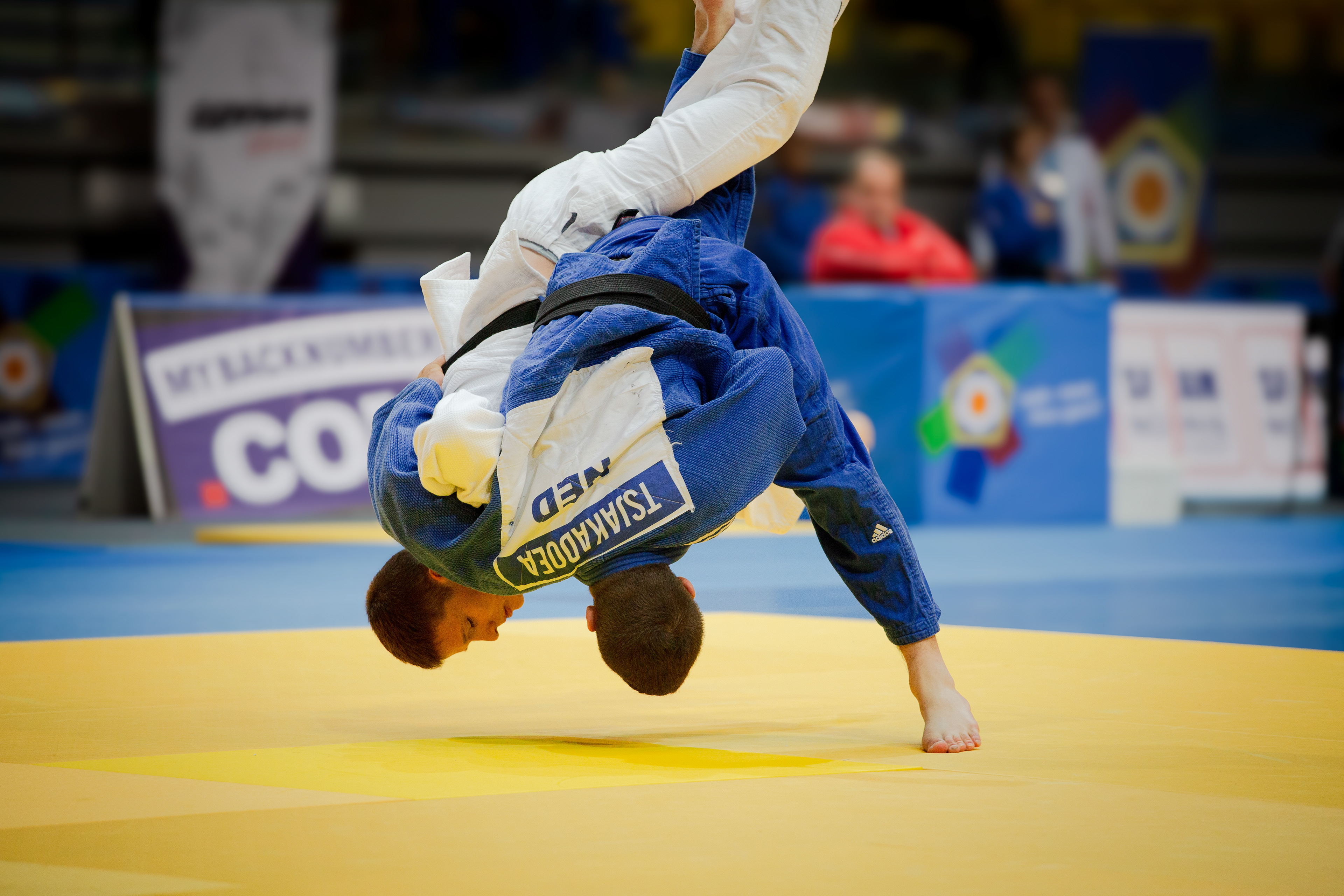 Tsjakadoea Tornike (NED) won second round and took third at 2016 Junior European Cup, Gdynia. Photo © Marek Ladzinski