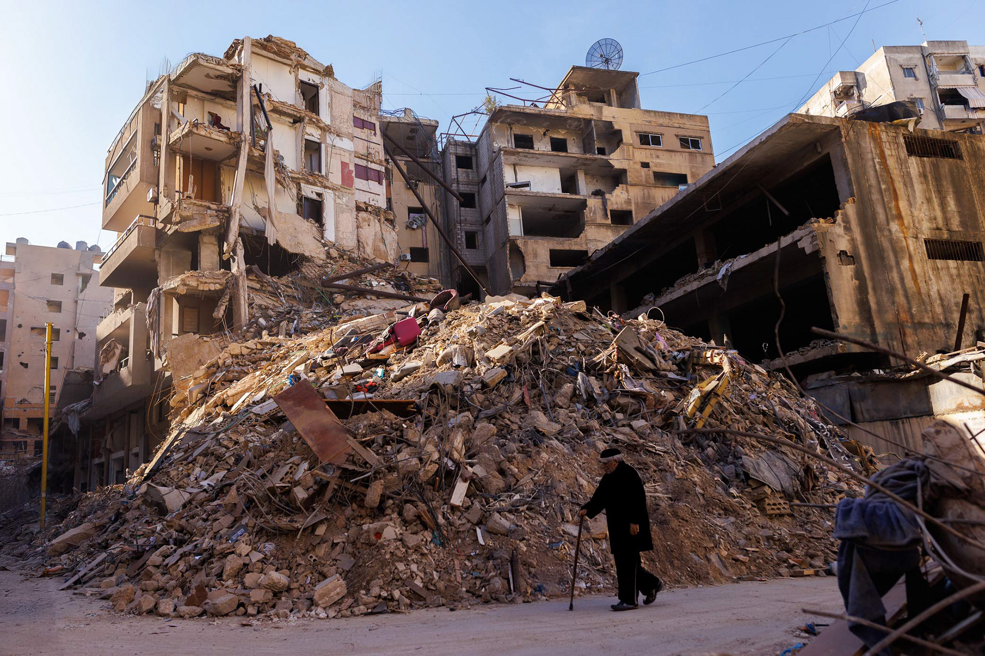Destruction in Beirut’s southern district following the October airstrikes. Photo © Marek Ladziński / FORUM