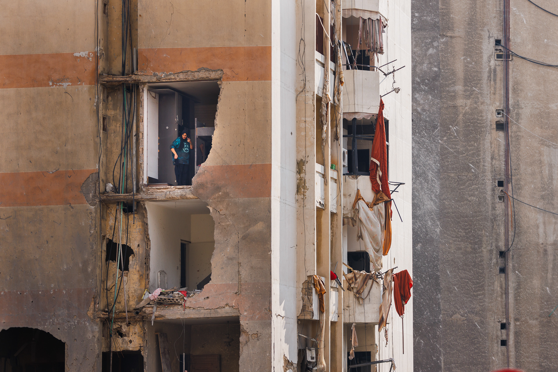 Destruction in Beirut’s southern district following the October airstrikes. Photo © Marek Ladziński / FORUM