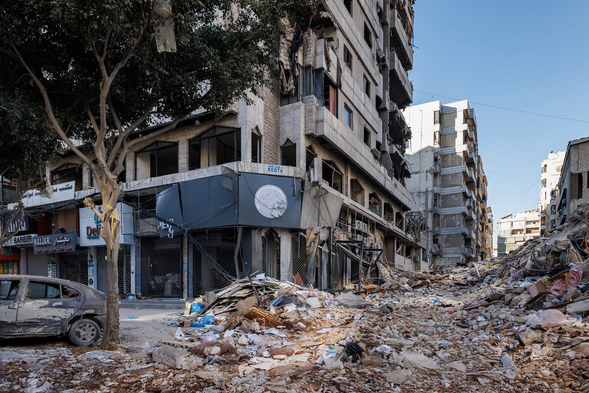 Destruction in Beirut’s southern district following the October airstrikes. Photo © Marek Ladziński / FORUM