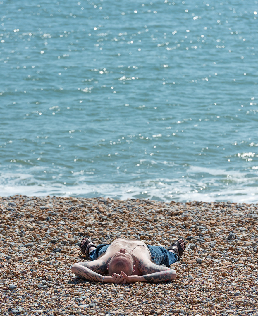 Basking On Brighton Beach