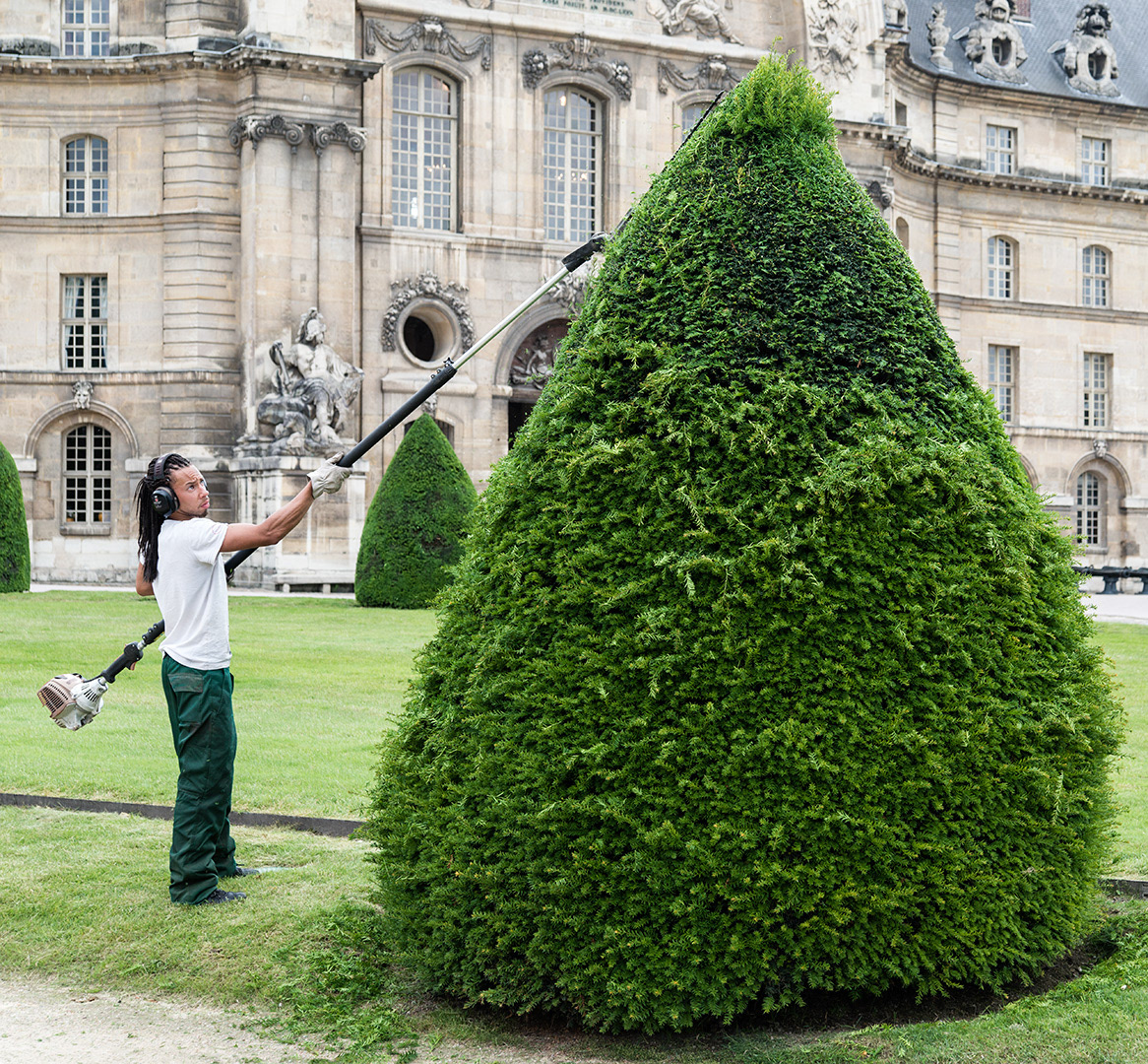 Giving a new haircut