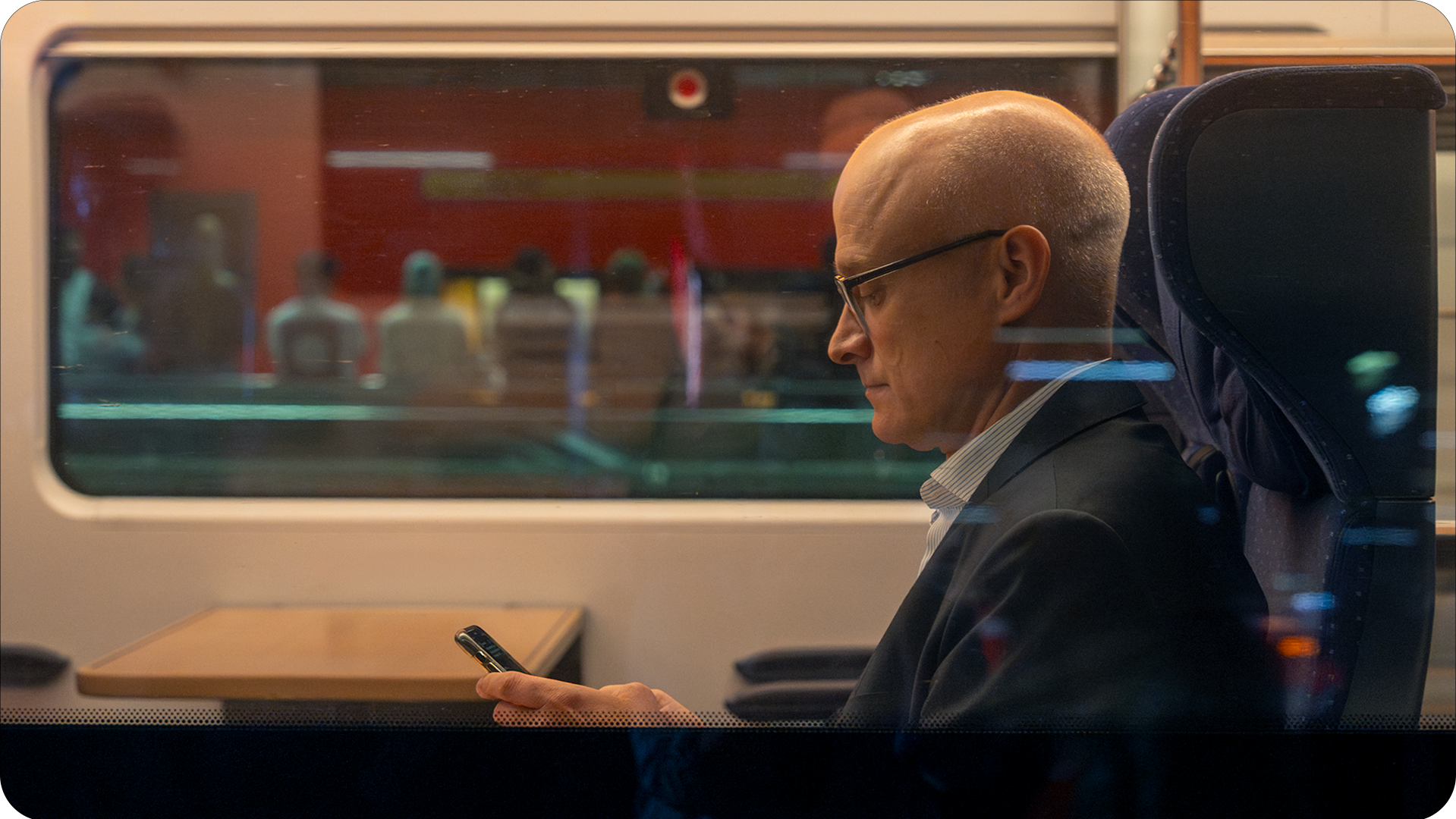 The Train-Traveller. Main Station, Düsseldorf, Germany.