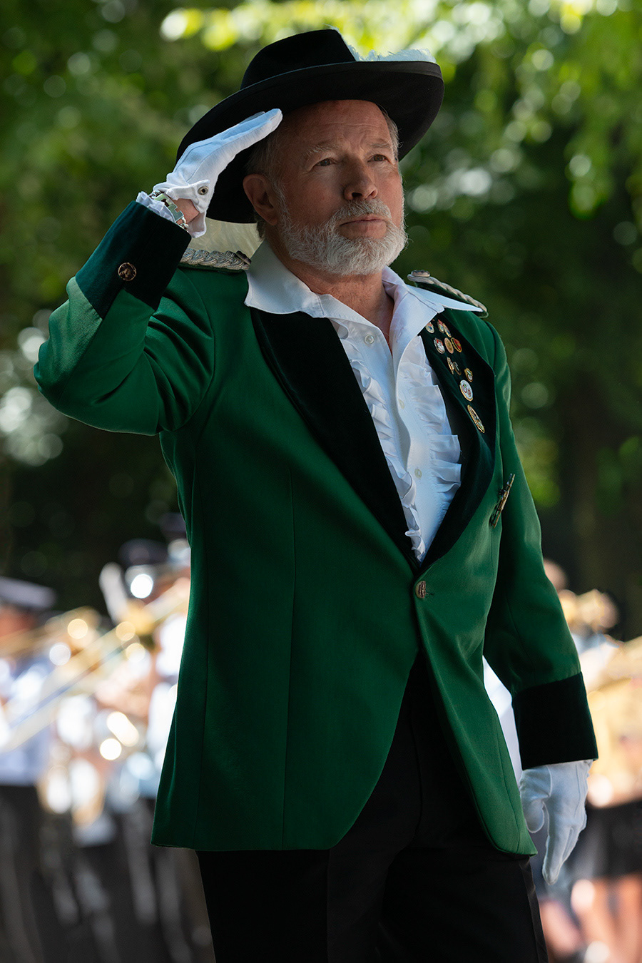 Member of a shooting club on a procession