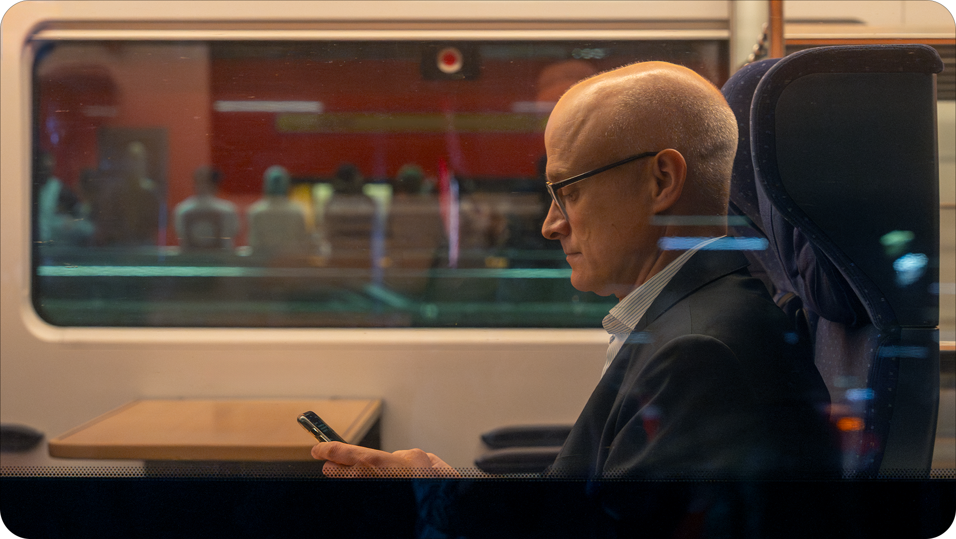The Train-Traveller. Main Station, Düsseldorf, Germany.