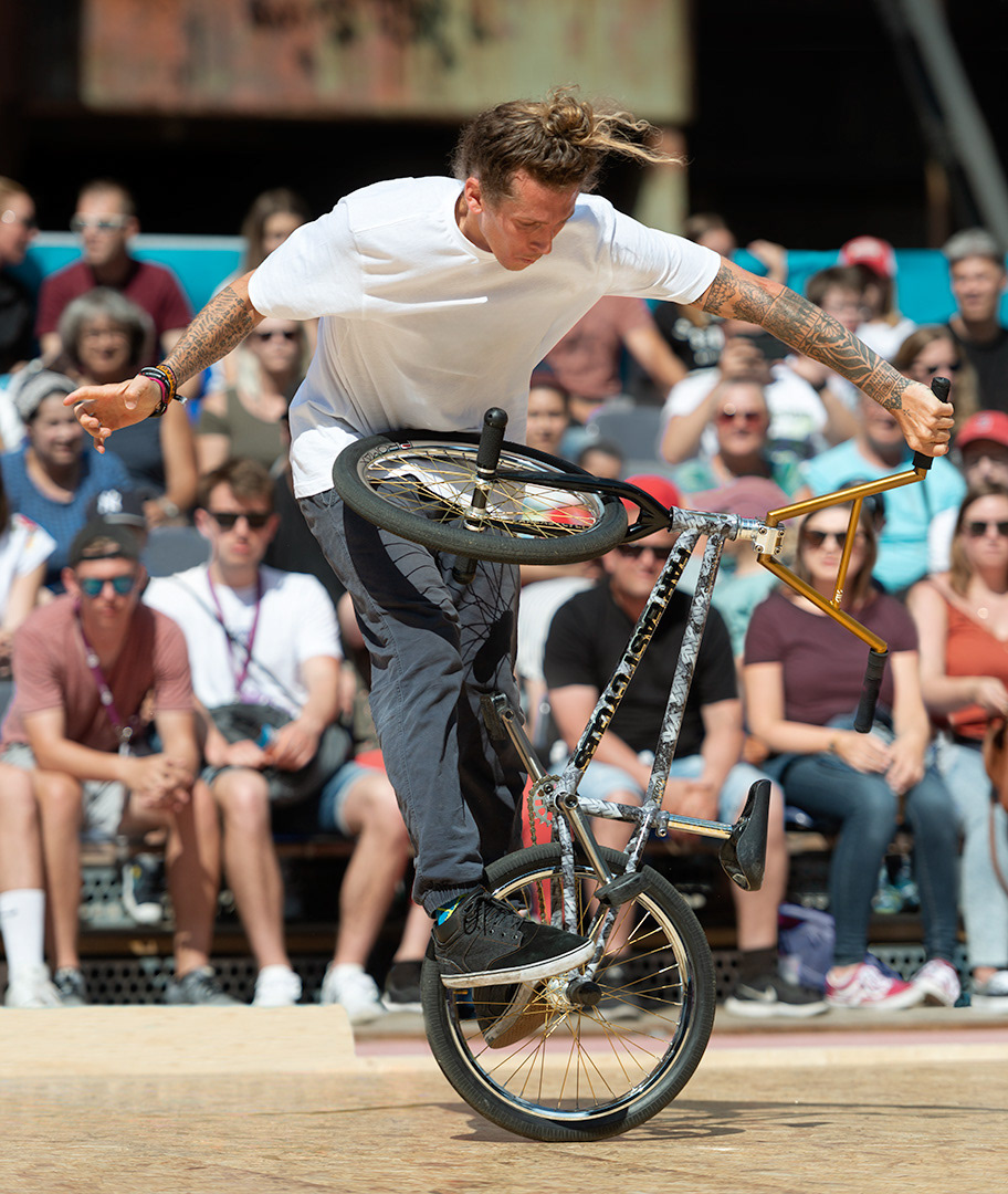 William Prévost performing during the Ruhrgames 2019