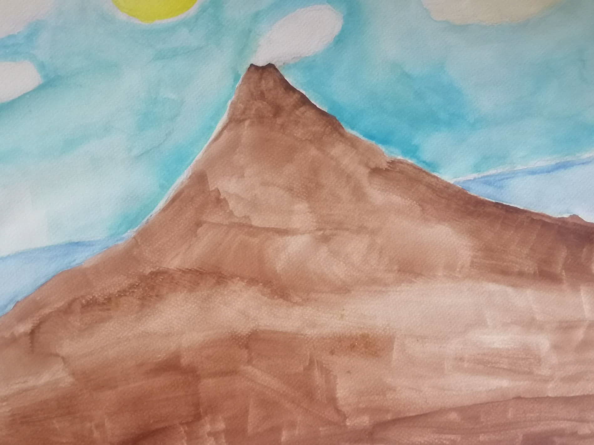 Mayon Volcano in broad daylight 