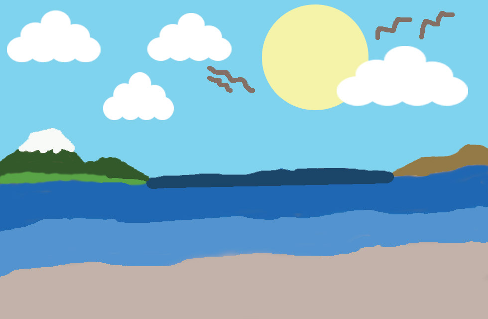 Seascape view in the morning