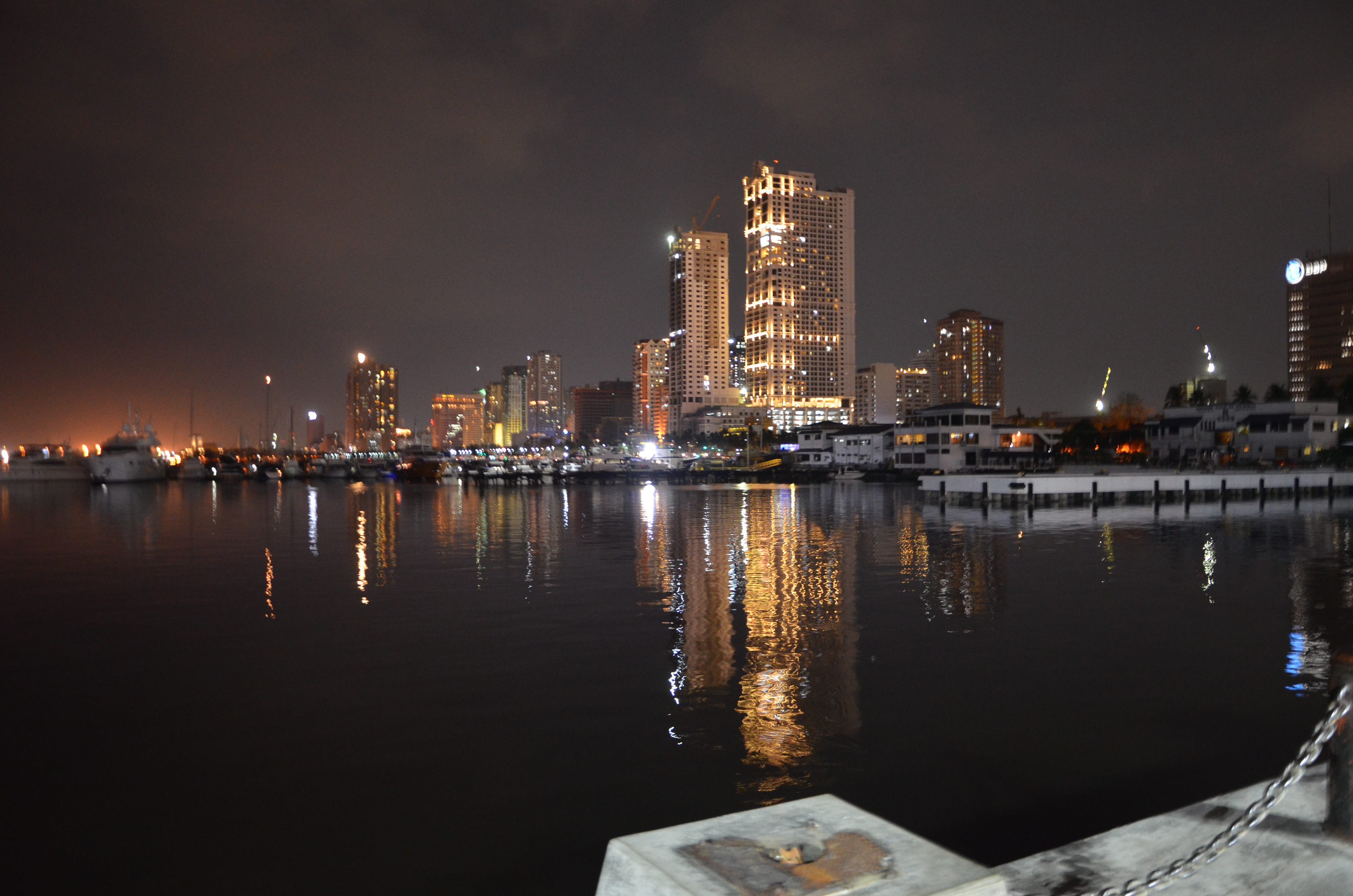 Cityscape with bayside