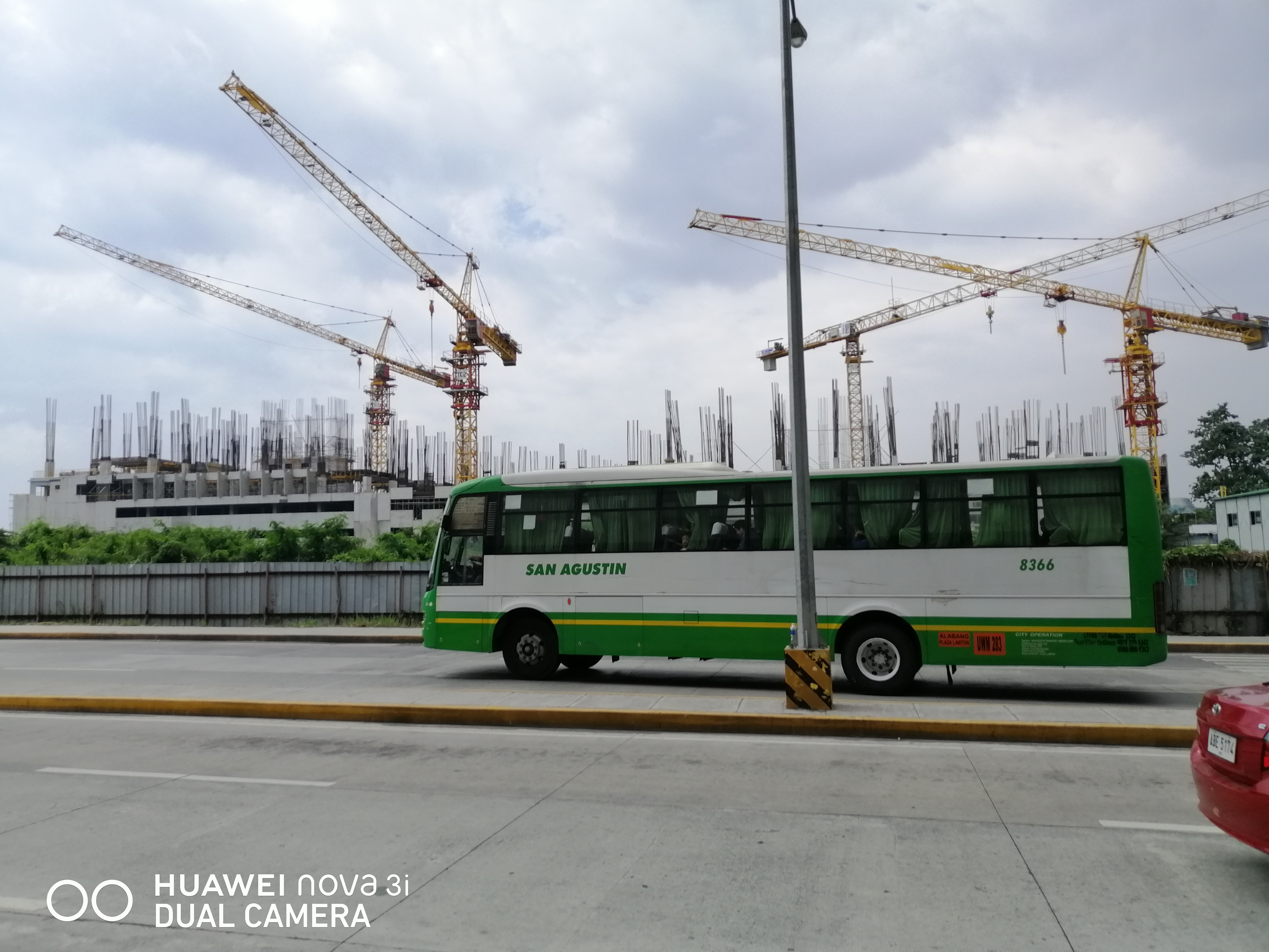Constructing building near terminal 