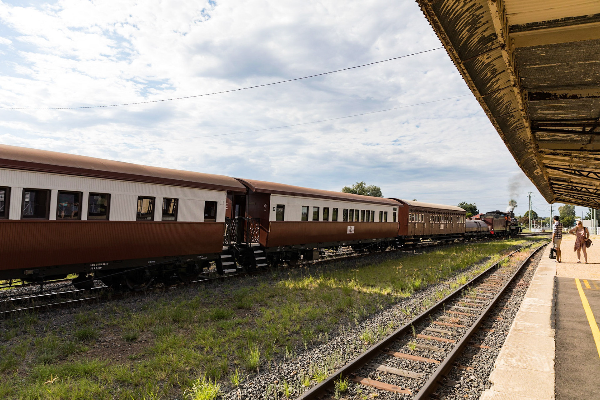 Southern Downs Steam Railway, steam locomotive C17 971, Warwick Railway Station