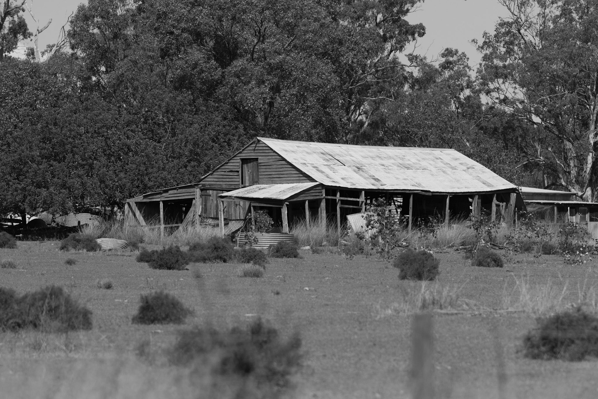 Abandoned shed, Pratten