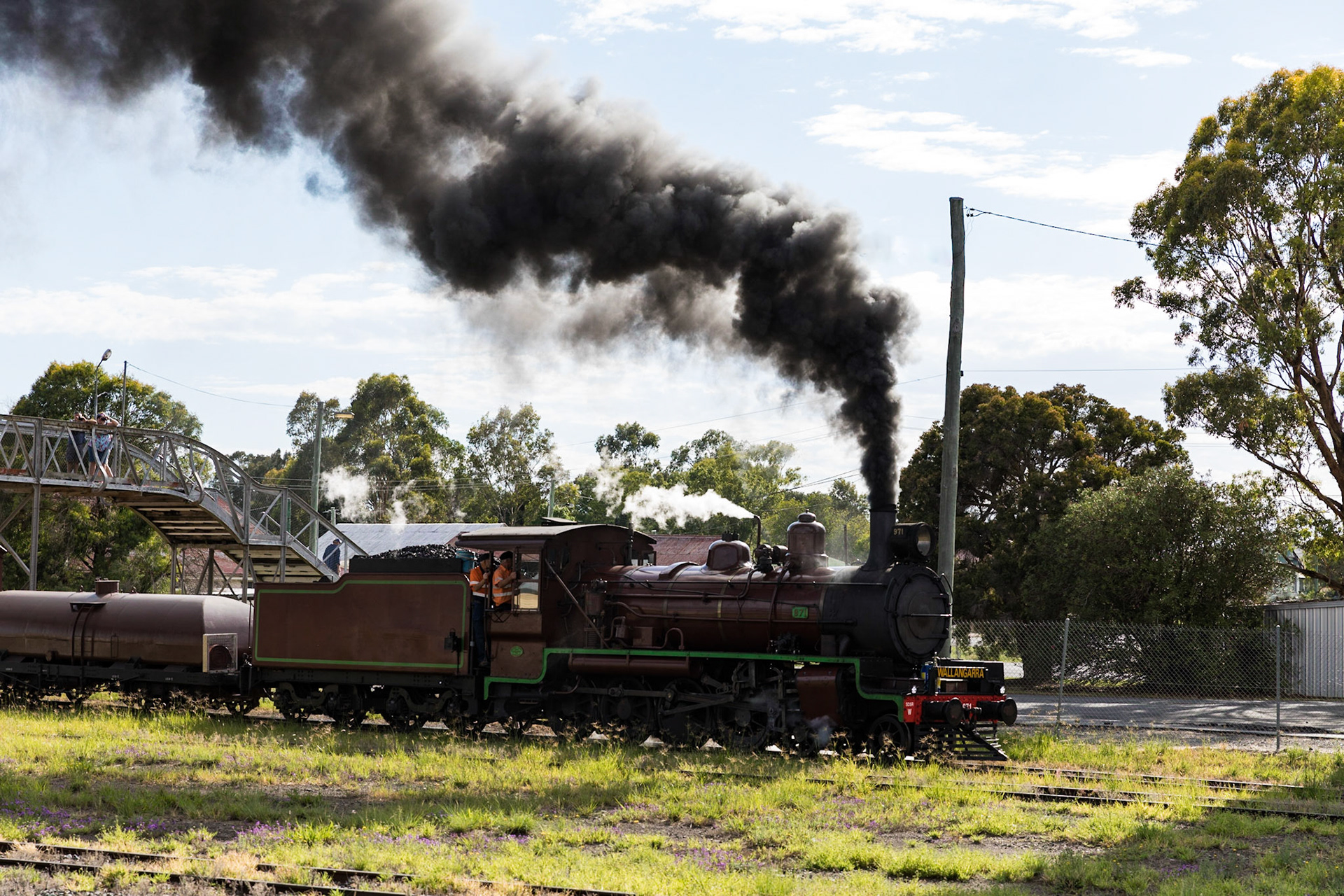 Southern Downs Steam Railway, steam locomotive C17 971, Warwick Railway Station