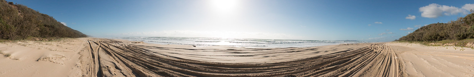 Beach panoramic, Teewah