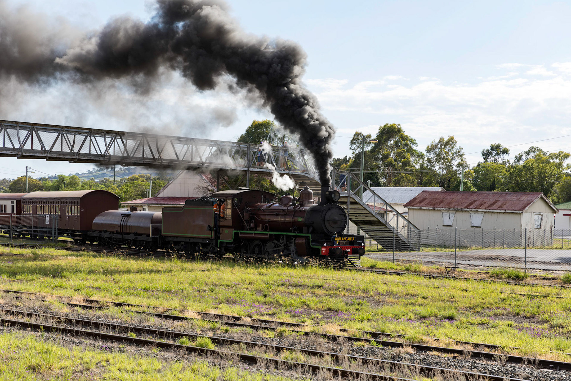 Southern Downs Steam Railway, steam locomotive C17 971, Warwick Railway Station
