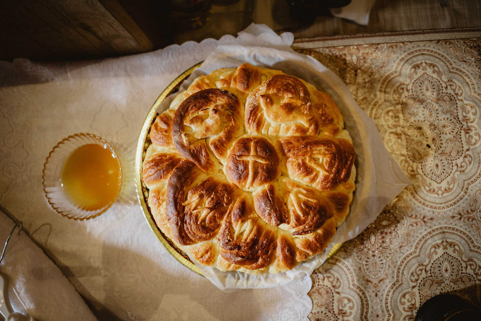 Пита за свето Кръщение в Несебър заснета от професионален фотограф.