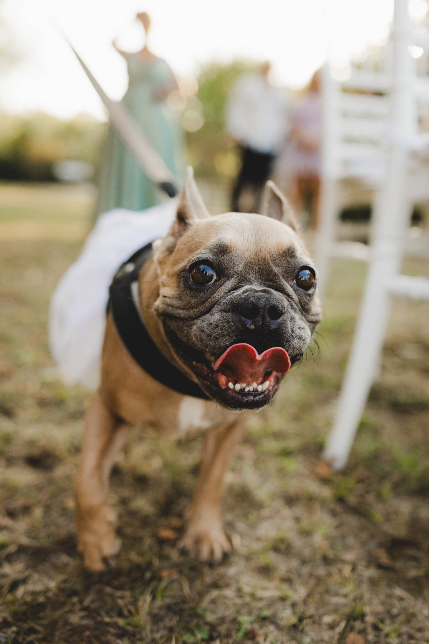 По време на сватбата, Каси се опита да направи сърце с езика си.