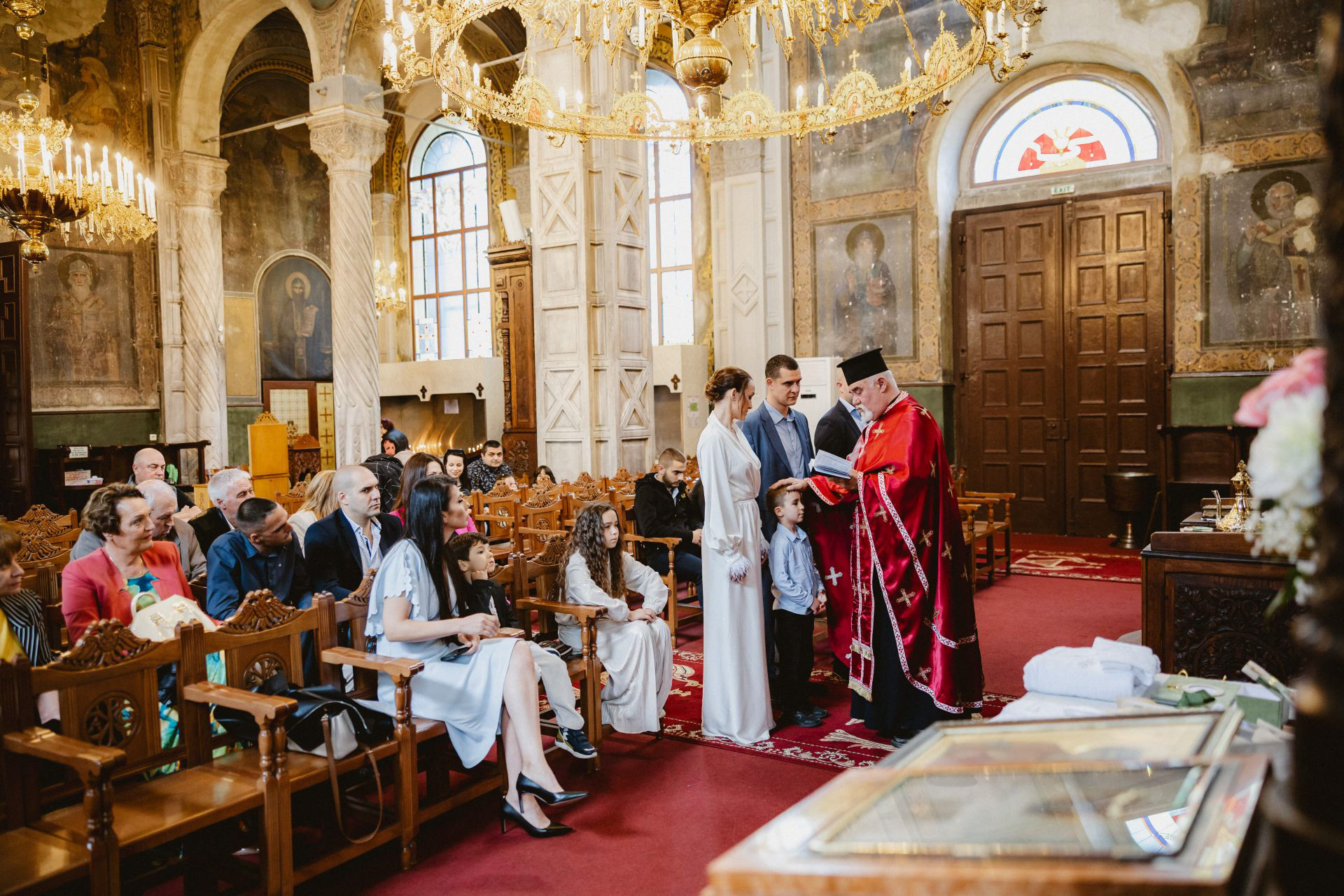 Заснемане на свето кръщение в Бургас от фотограф