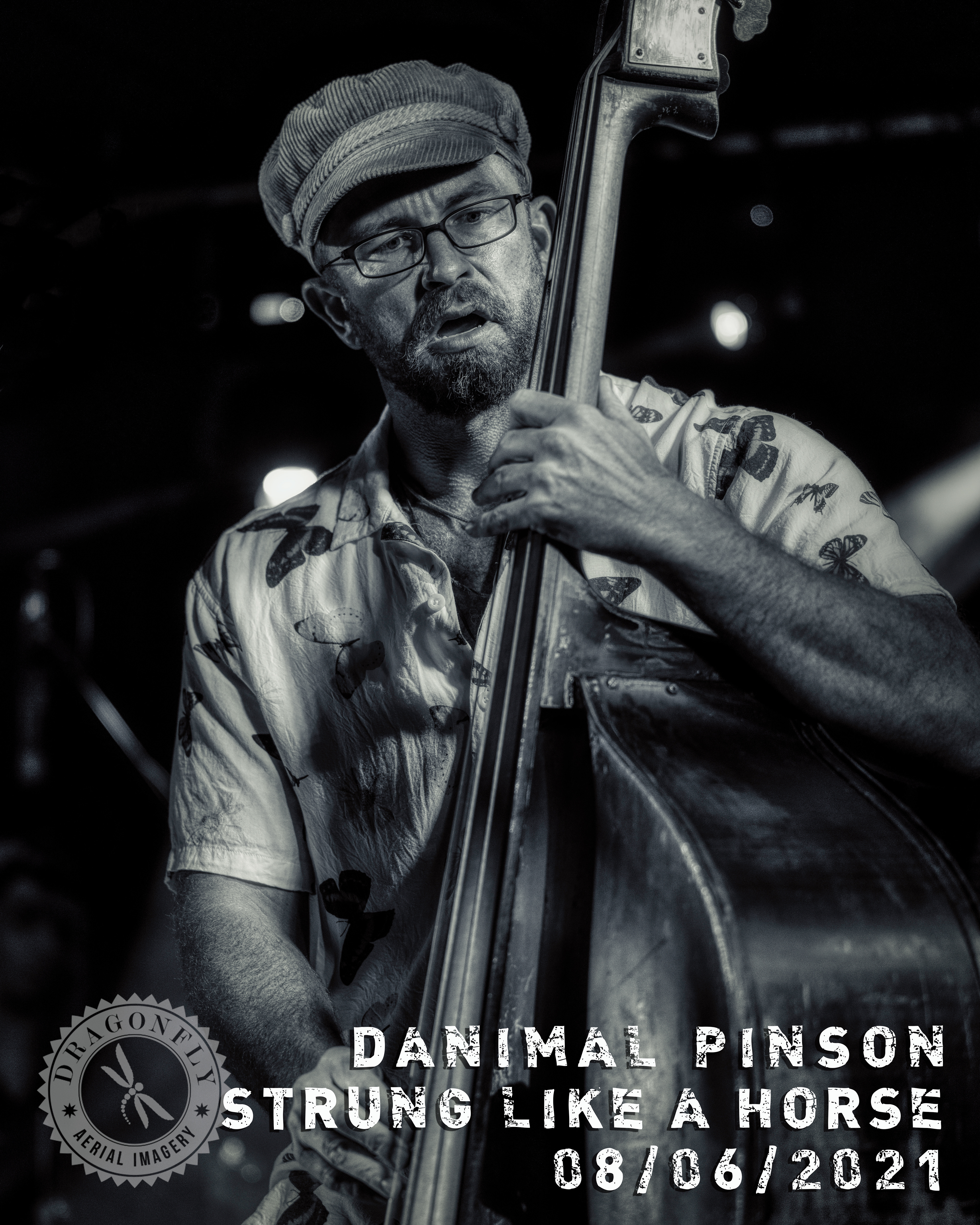 Images on display at Side Tracks Music Hall