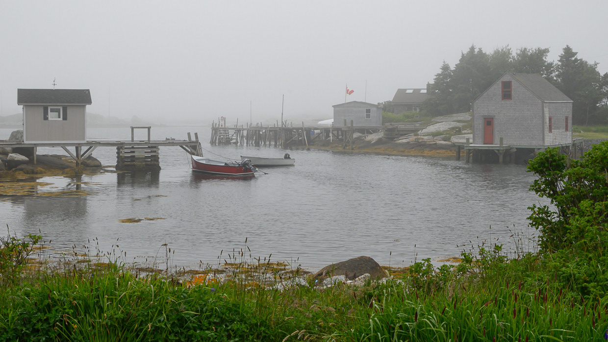 Red Boat in The Mist