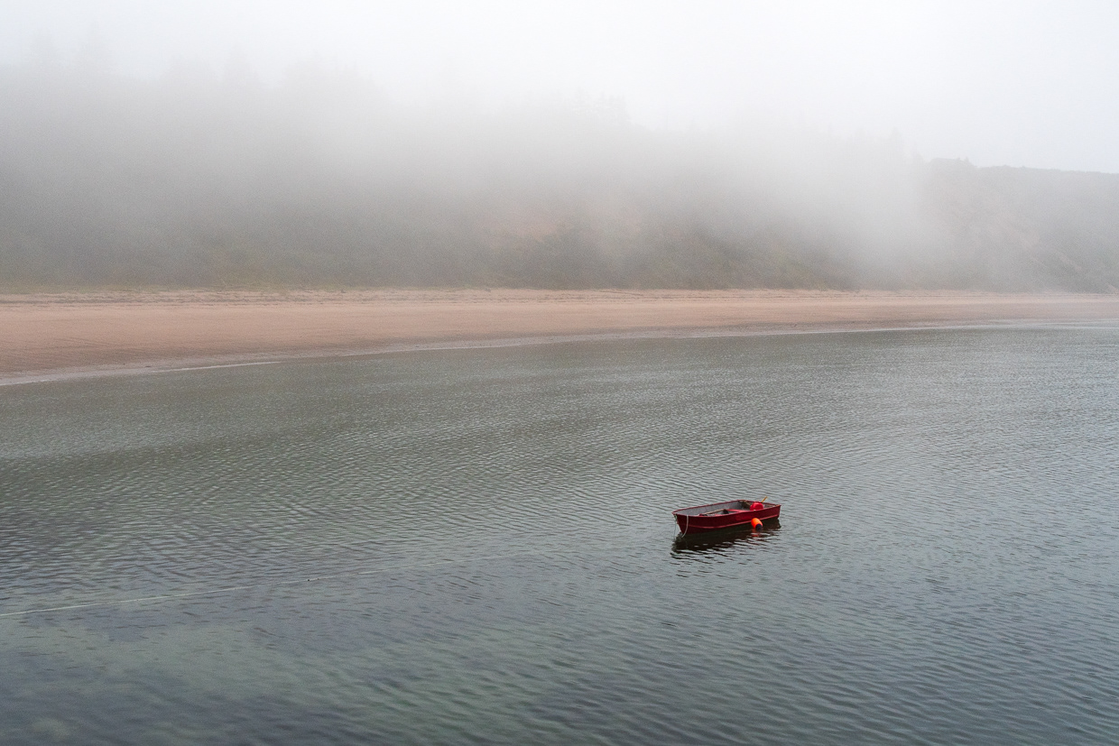 Rolling Fog Drifting Boat