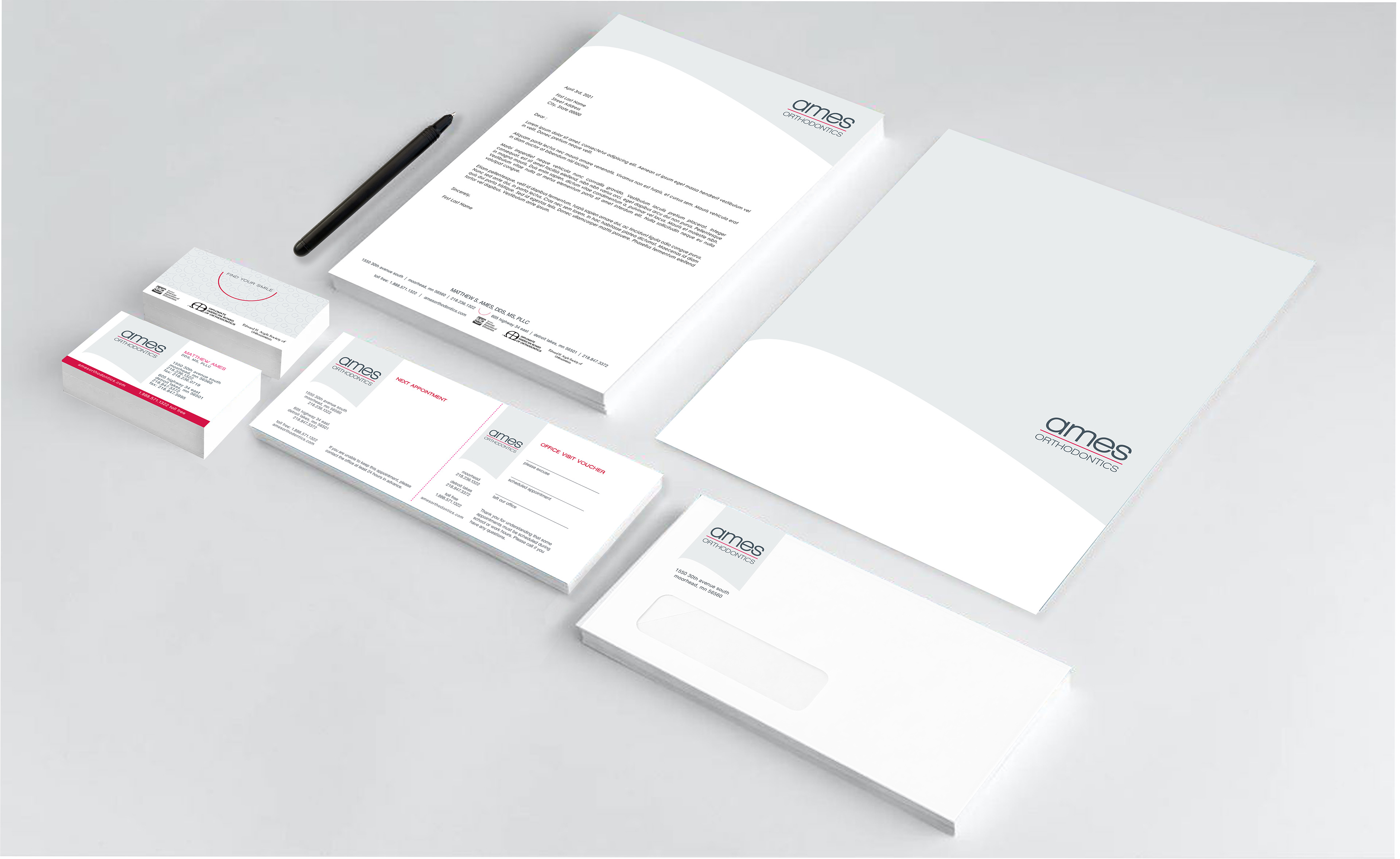 Stationery Items with logo