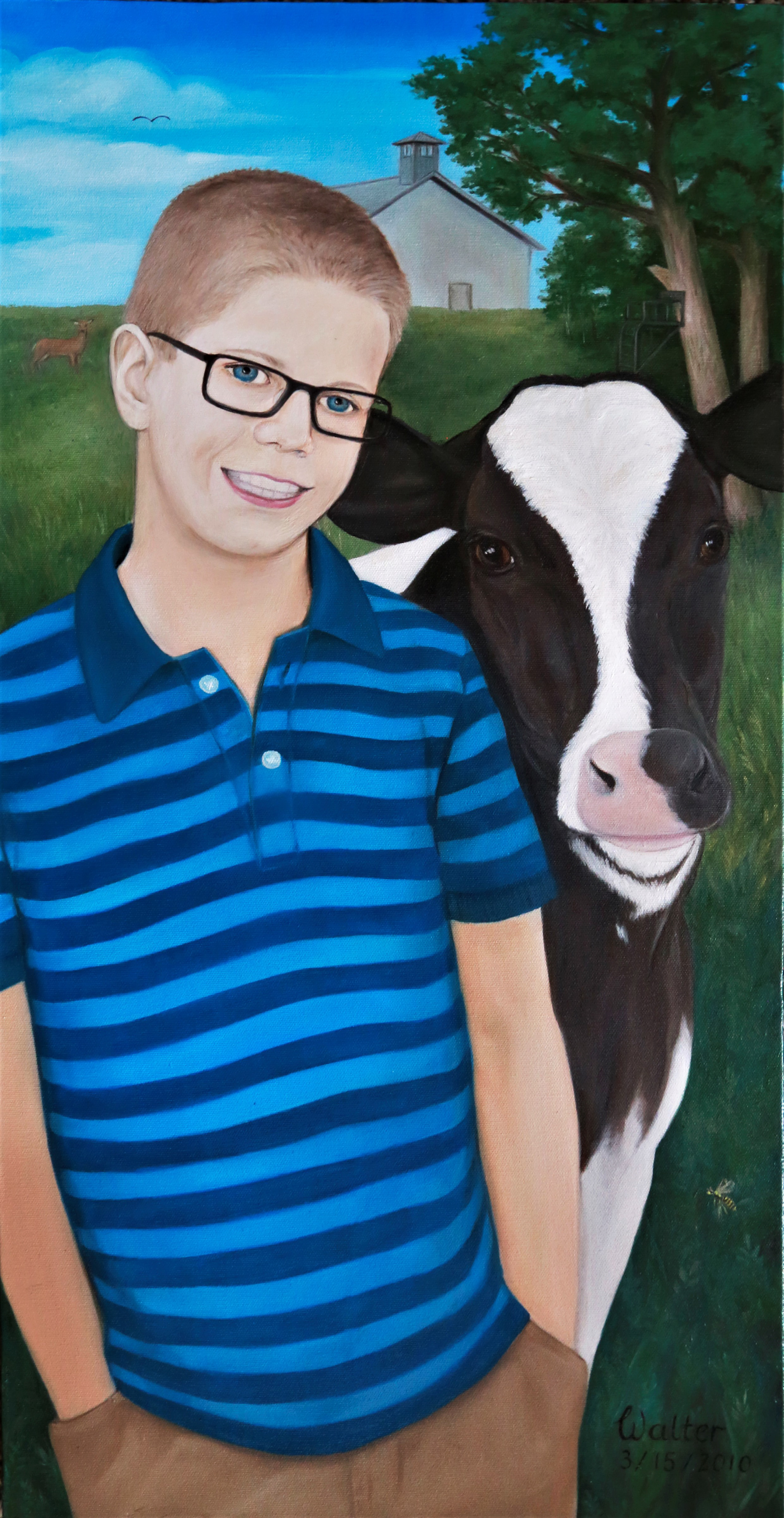 Walter, 15" x 30" oil on canvas