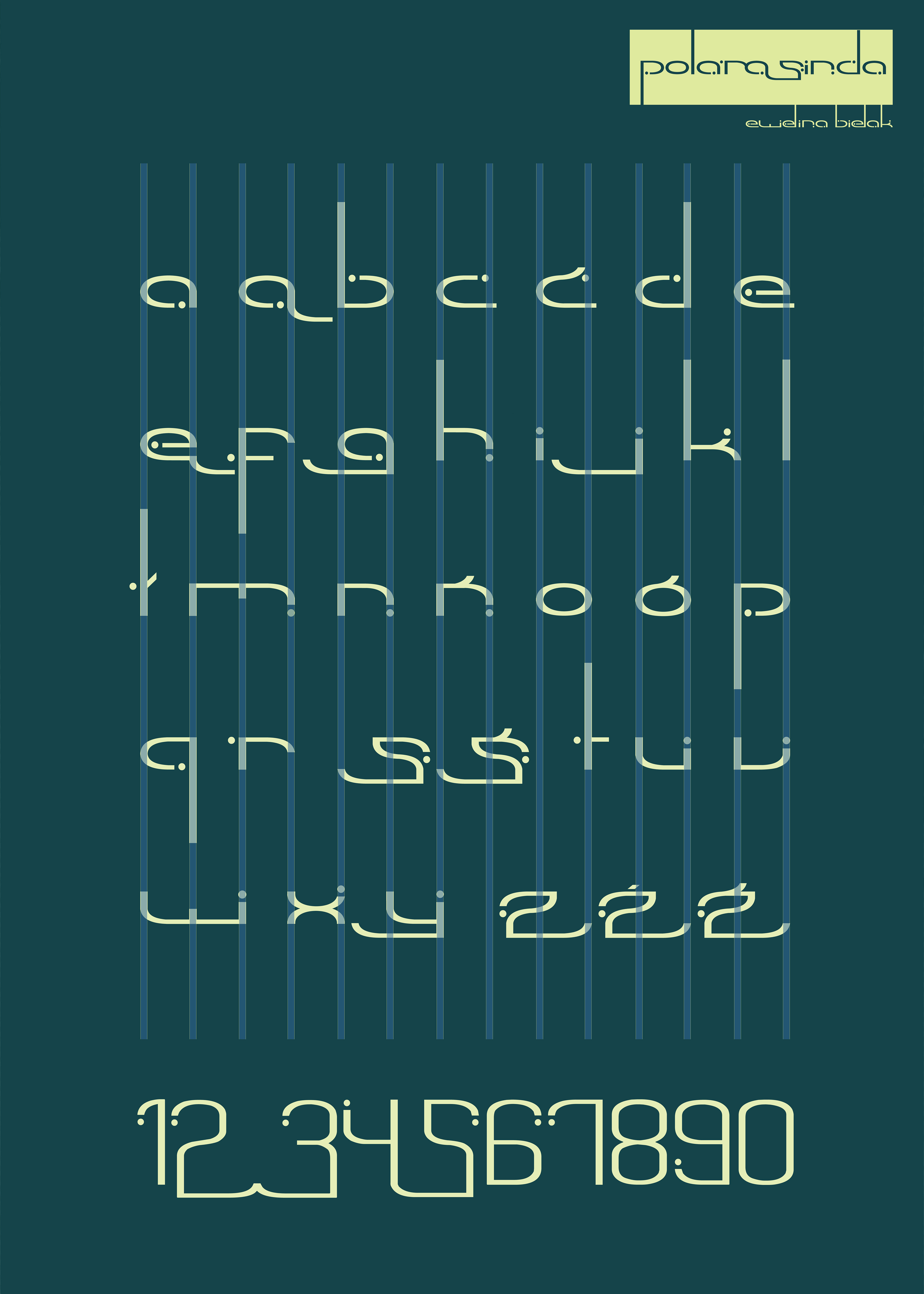 font design - POLARASINDA