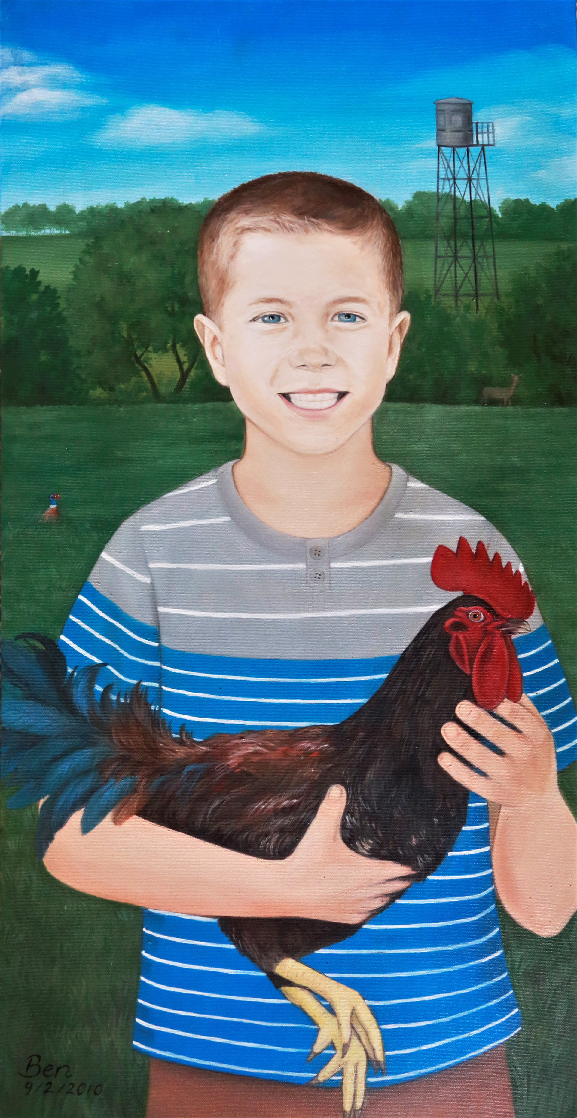Ben, 15" x 30" oil on canvas