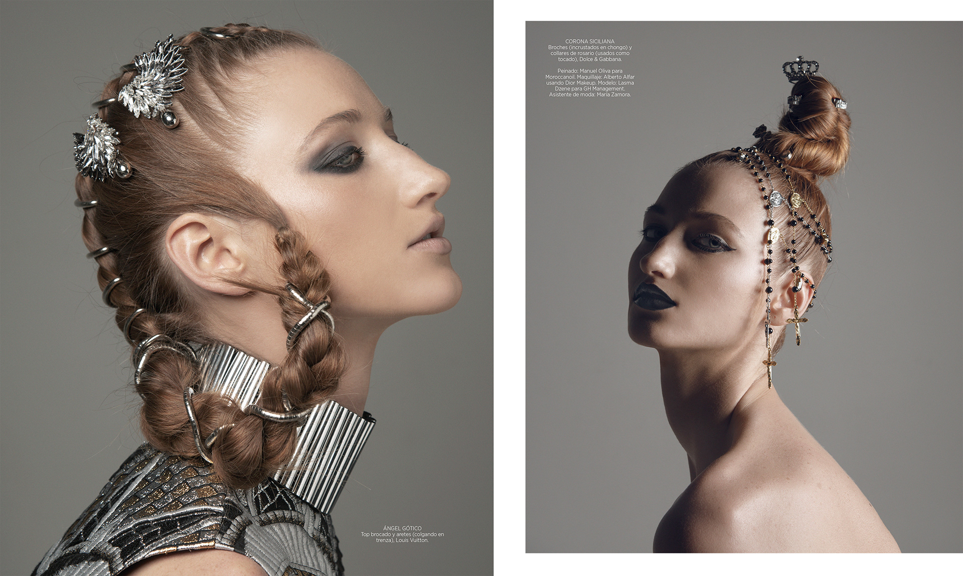 Photo Ivan Aguirre Hair Manuel Oliva MUA ALberto Aifar Production Amelia Rosales