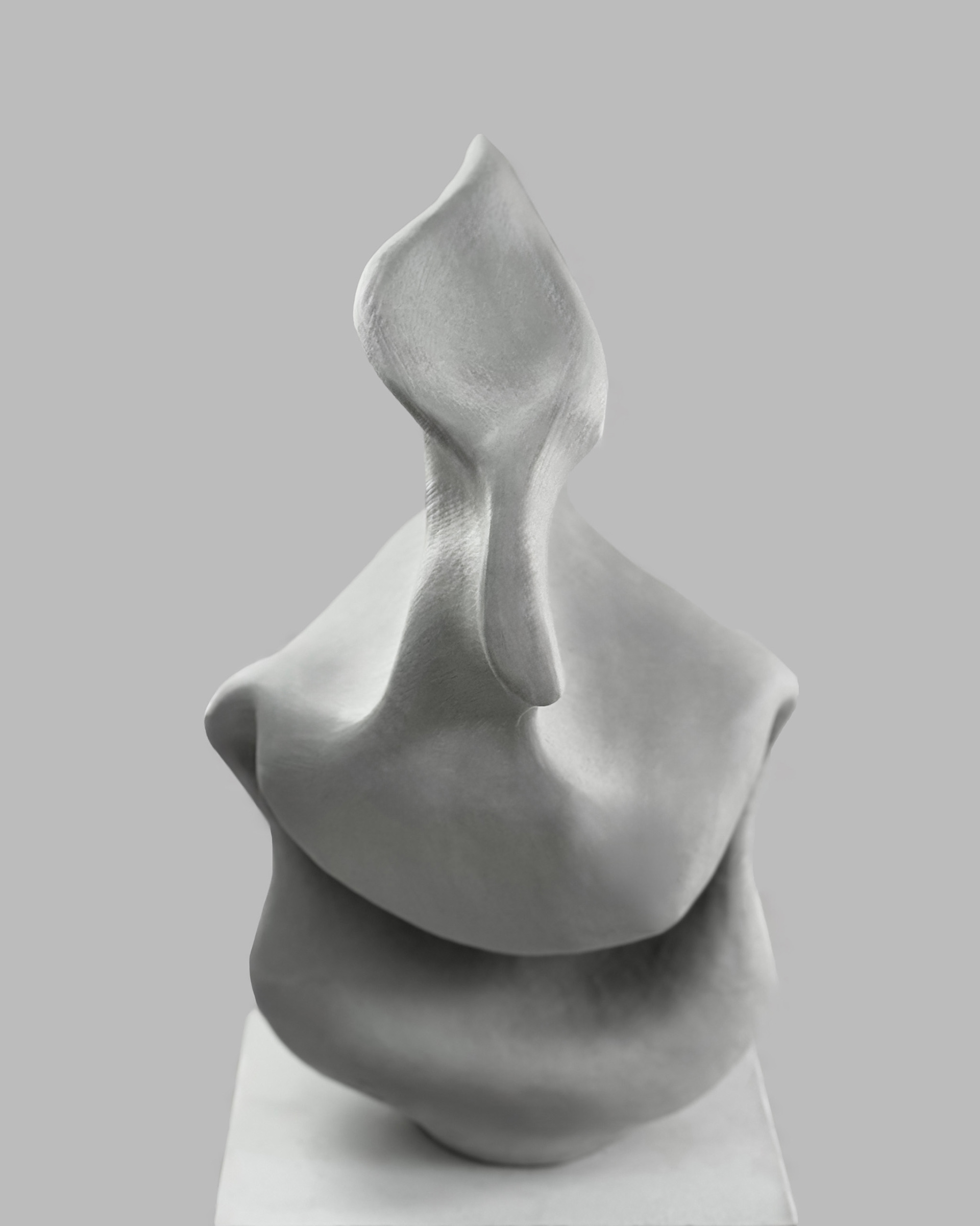 Node, 2026. Porcelain sculpture by Kendall Conrad, 15 × 10 × 8 in.