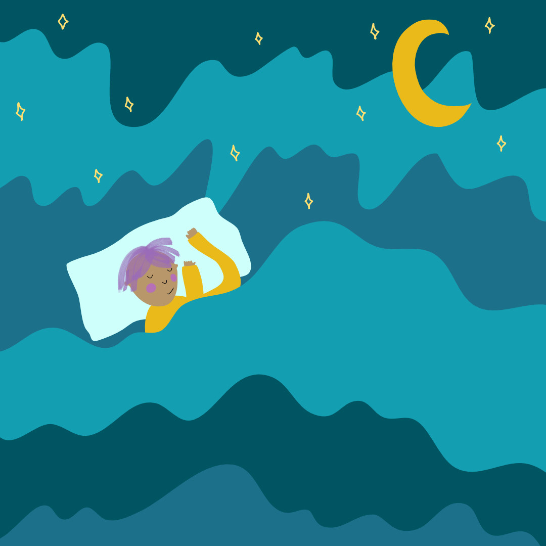 I wish I could sleep in the ocean (kuvitustyö Wave by Wave:lle)
