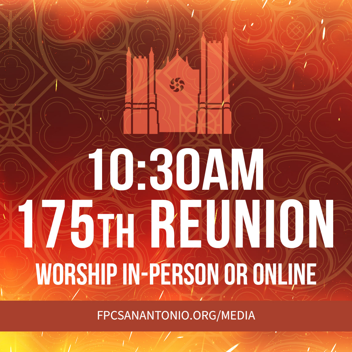 Red/Fire Pentecost Variation - Day of Social Ad