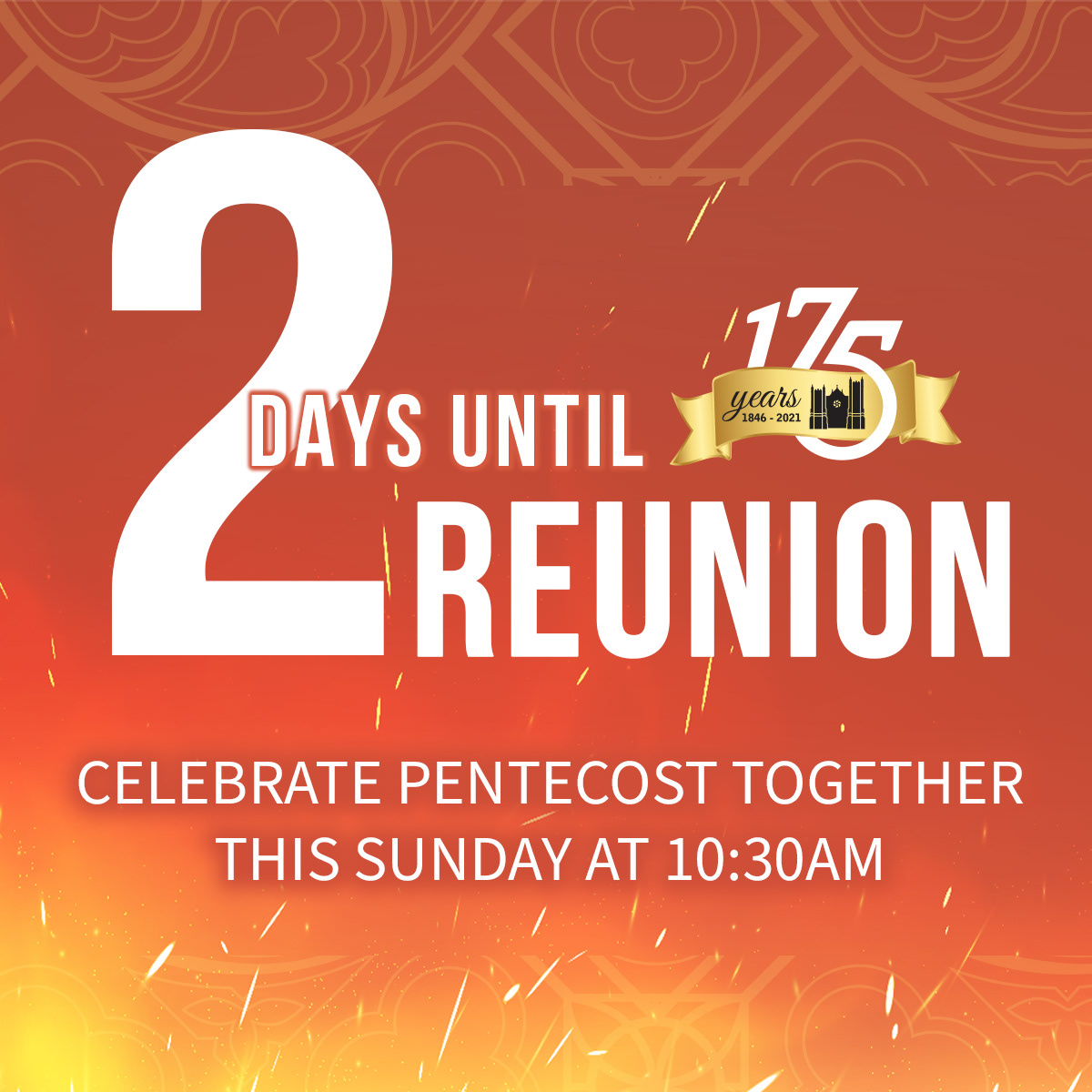 Red/Fire Pentecost Variation Social Countdown