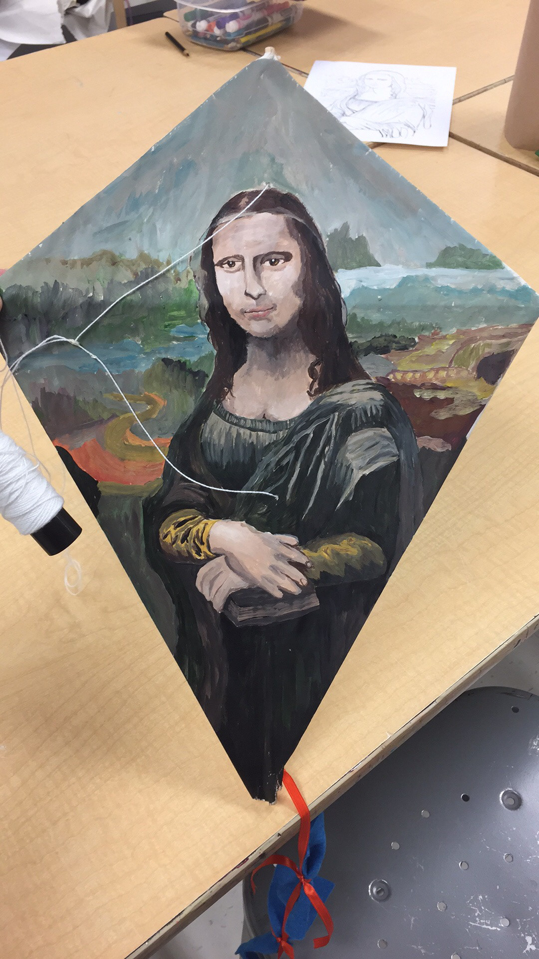 Mona Lisa on a Kite - Acrylic