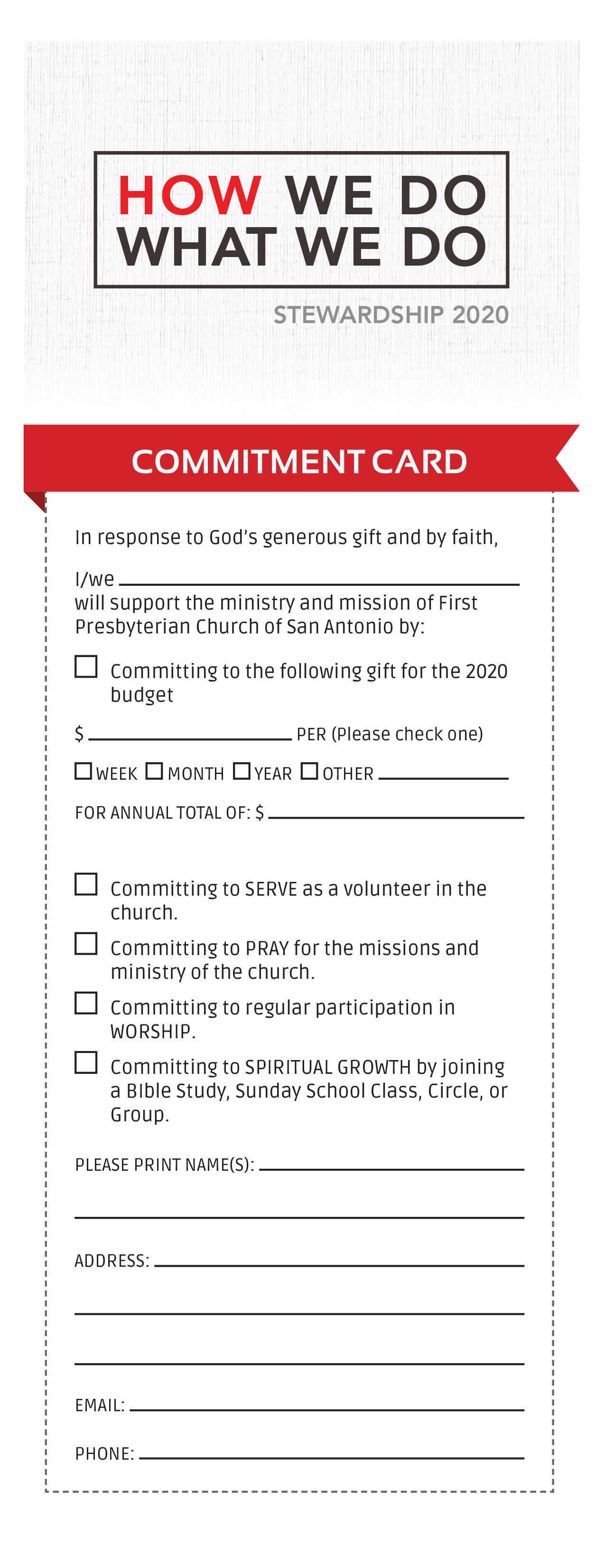 pledge day insert