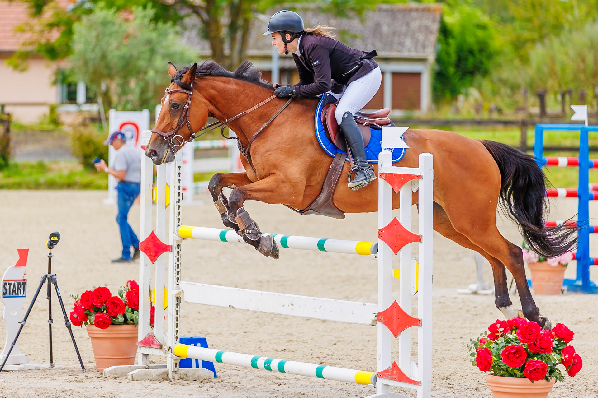 13 juillet 2024 / Haras de Liverdy-en-Brie / Seine-et-Marne / Saut d'obstacles Amateur 1  Grand Prix (1.20 m)