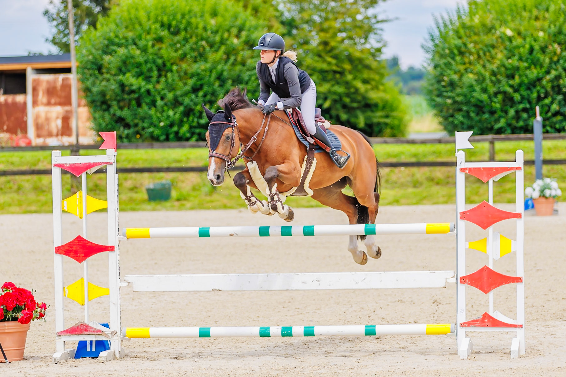 13 juillet 2024 / Haras de Liverdy-en-Brie / Seine-et-Marne / Saut d'obstacles Amateur 1  Grand Prix (1.20 m)