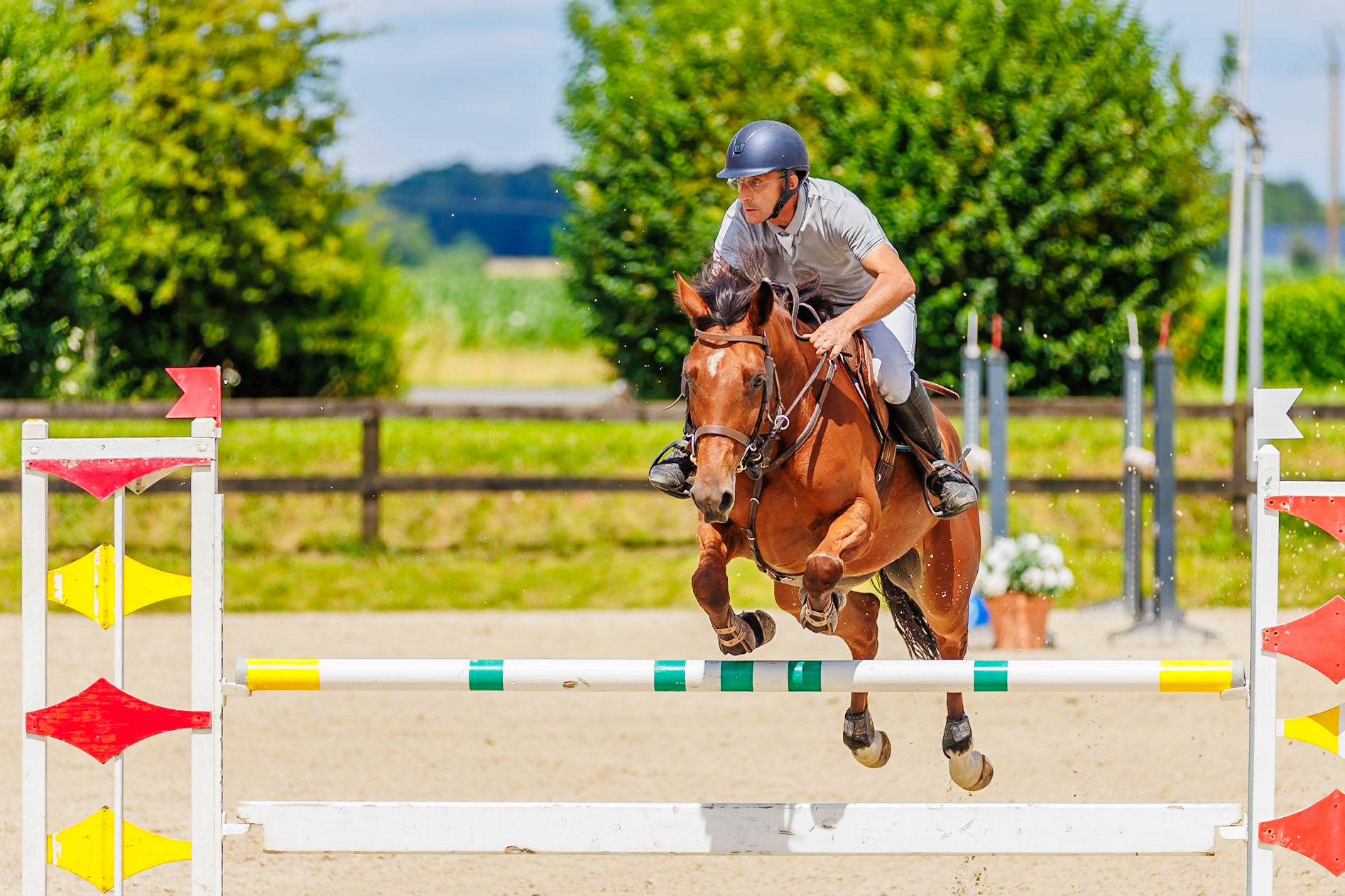 13 juillet 2024 / Haras de Liverdy-en-Brie / Seine-et-Marne / Saut d'obstacles Amateur 1  Grand Prix (1.20 m)