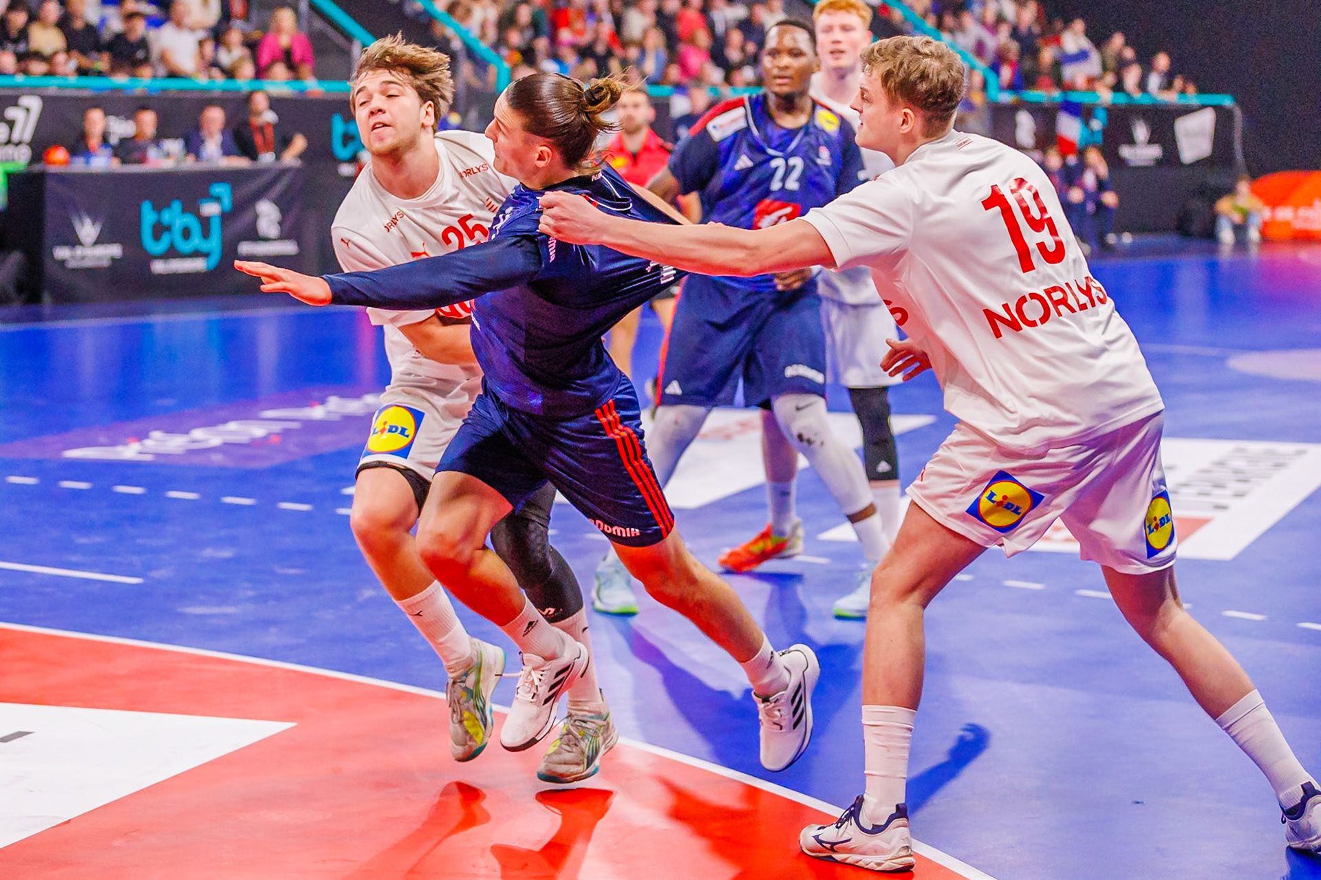 Tiby handball, France VS Danemark 93