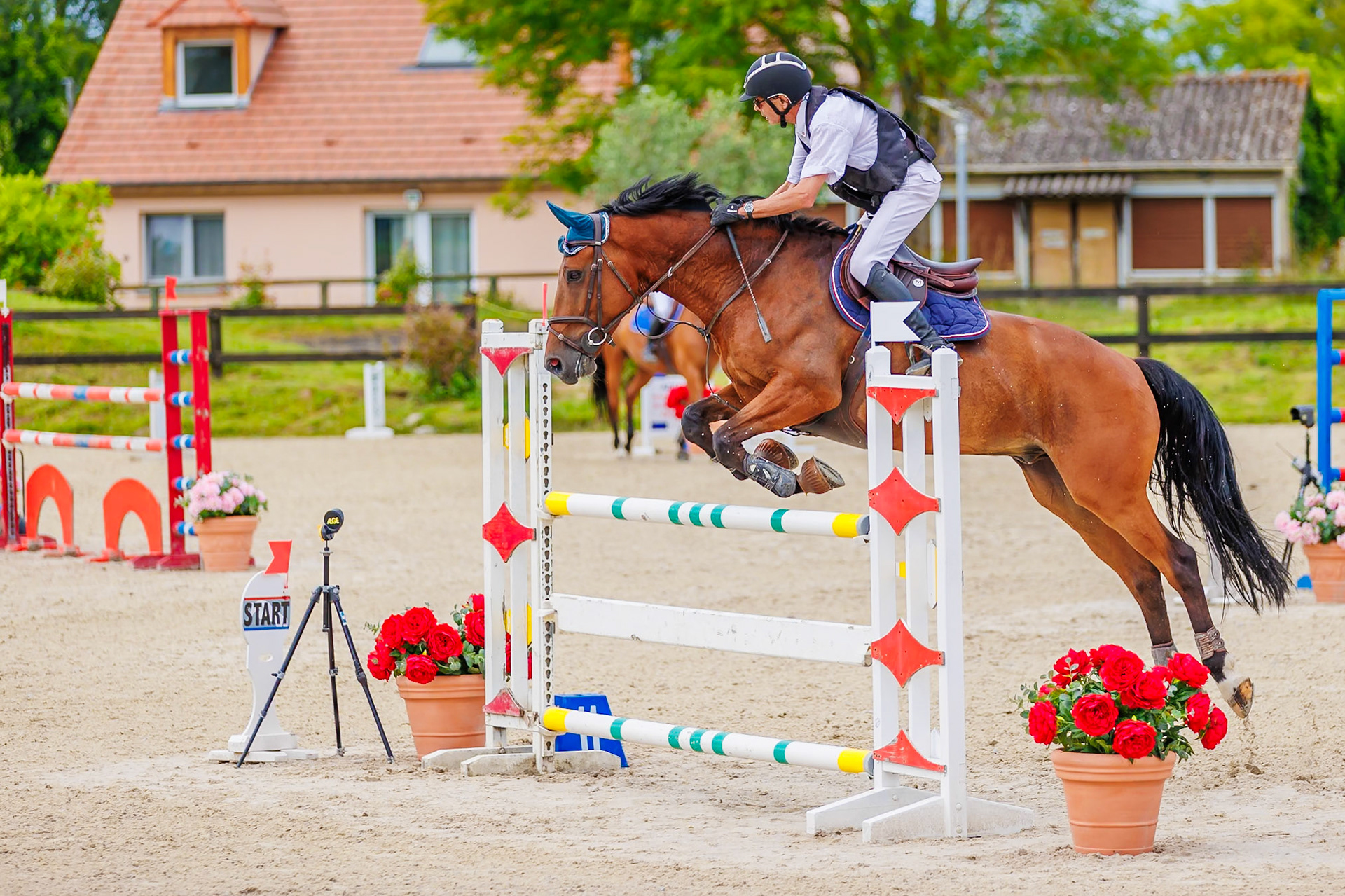 13 juillet 2024 / Haras de Liverdy-en-Brie / Seine-et-Marne / Saut d'obstacles Amateur 1  Grand Prix (1.20 m)