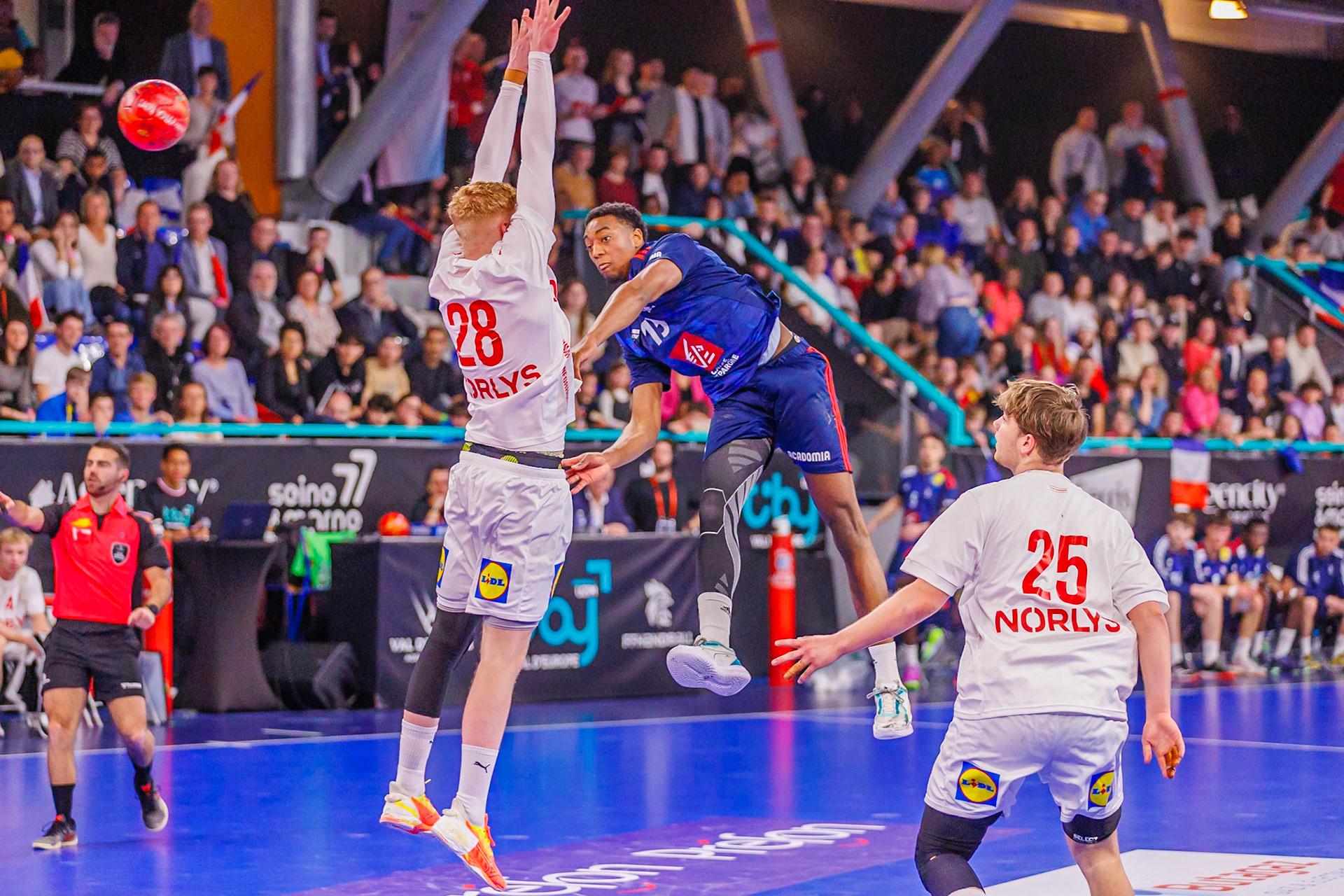 Tiby handball, France VS Danemark 92