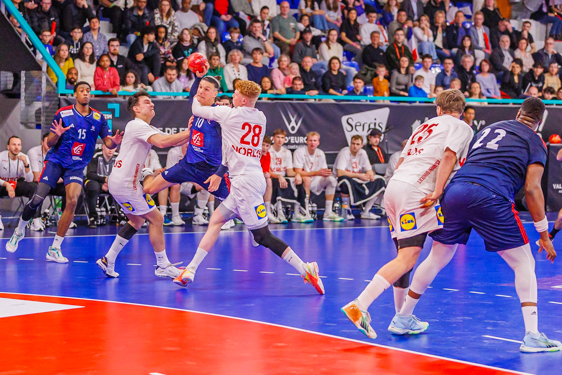 Tiby handball, France VS Danemark 91