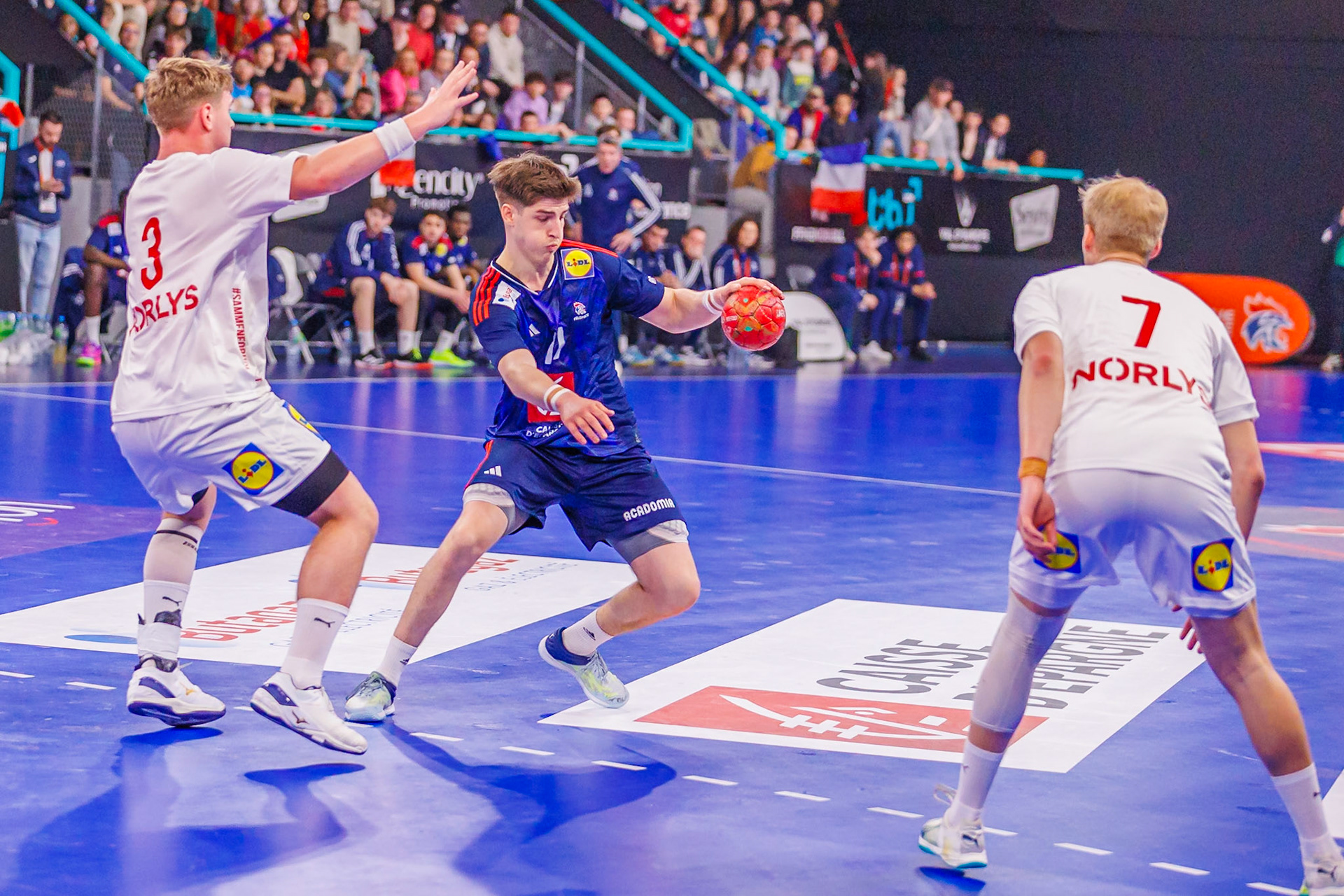 Tiby handball, France VS Danemark 83